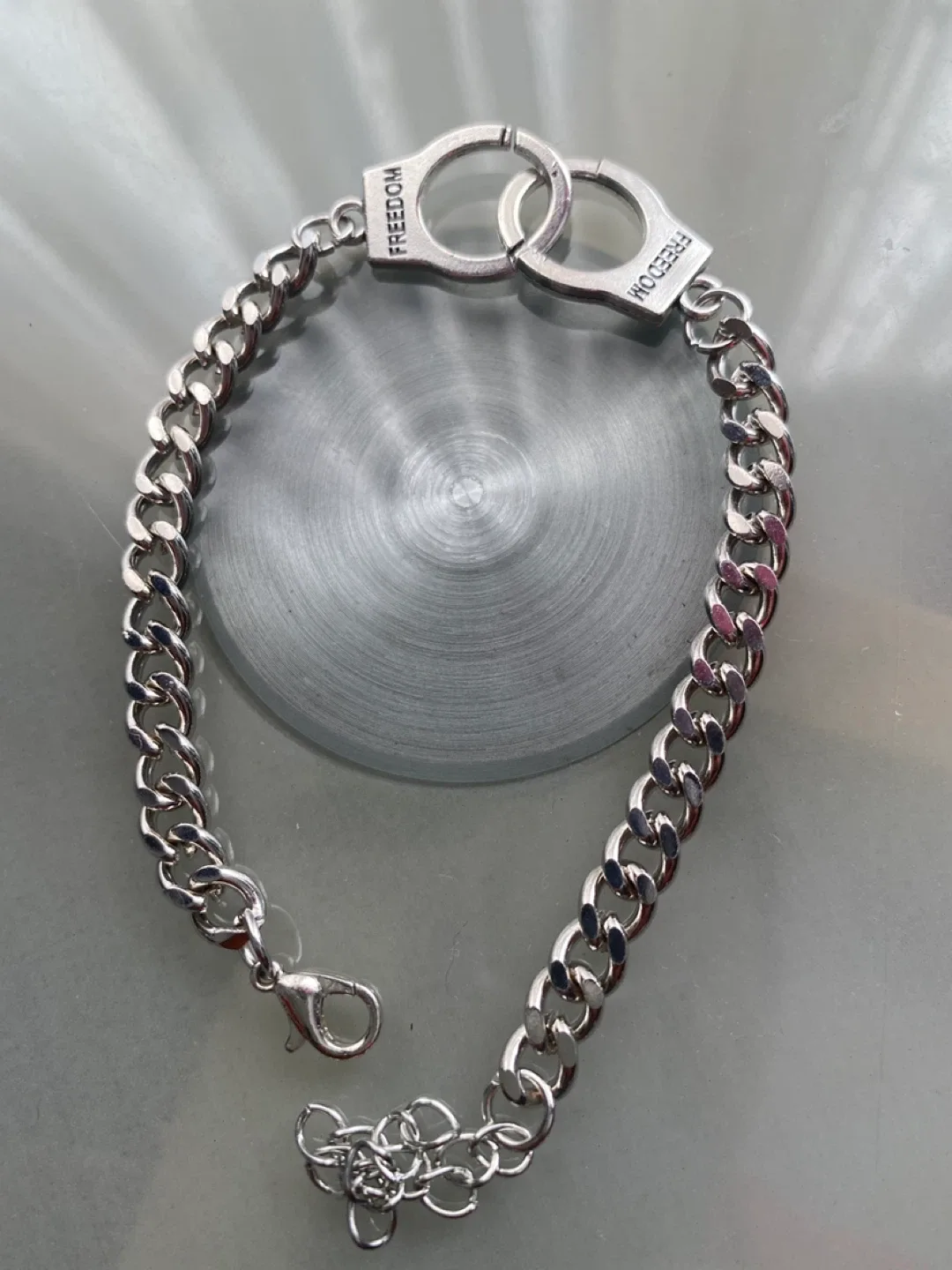 Silver Freedom Chain Bracelet thumbnail