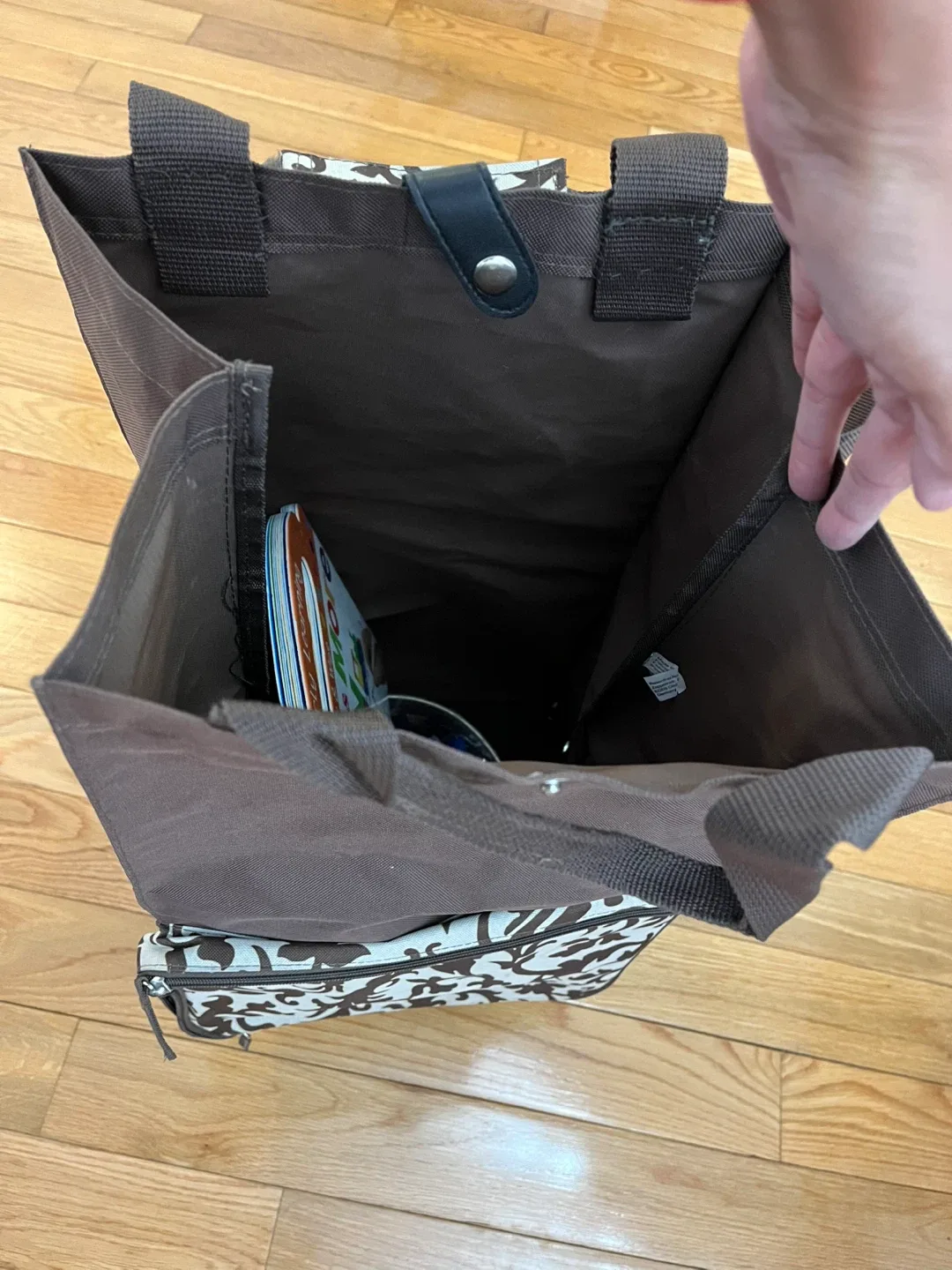 Reisenthel Brown & White Rolling Tote Bag image indicator(3)