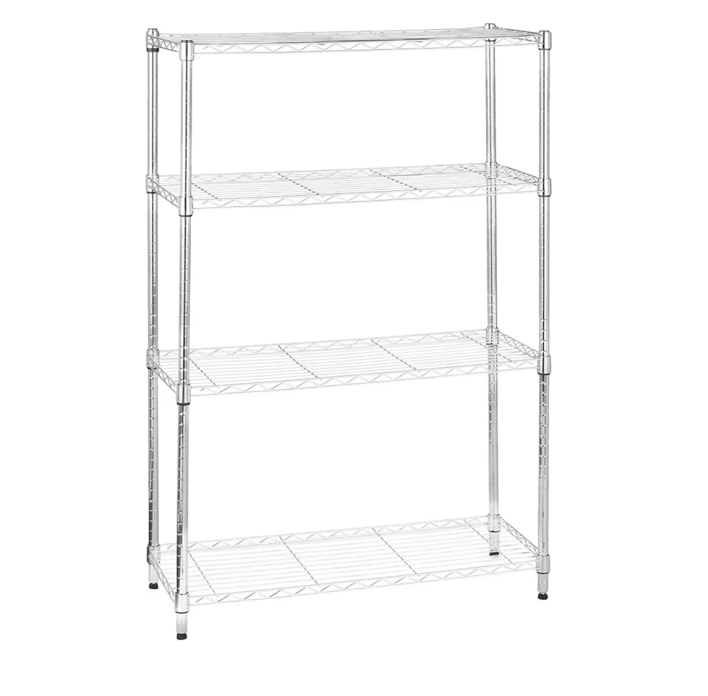 Chrome Wire Shelving Unit - 4 Tier
