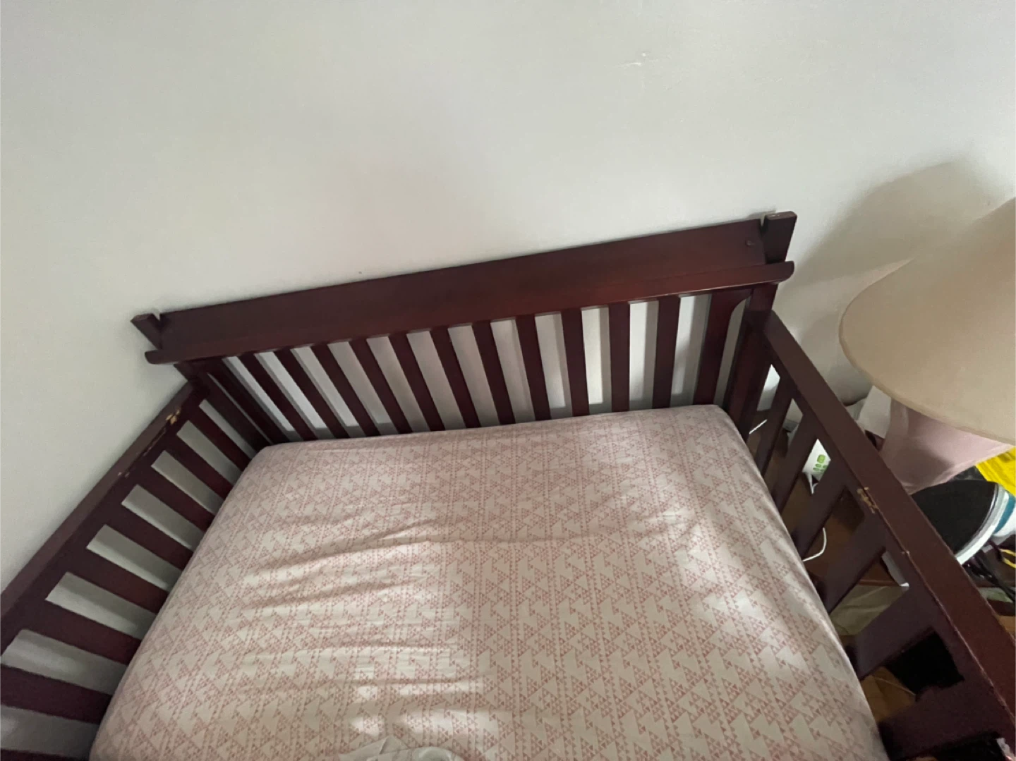 FREE Dark Wood Baby Crib