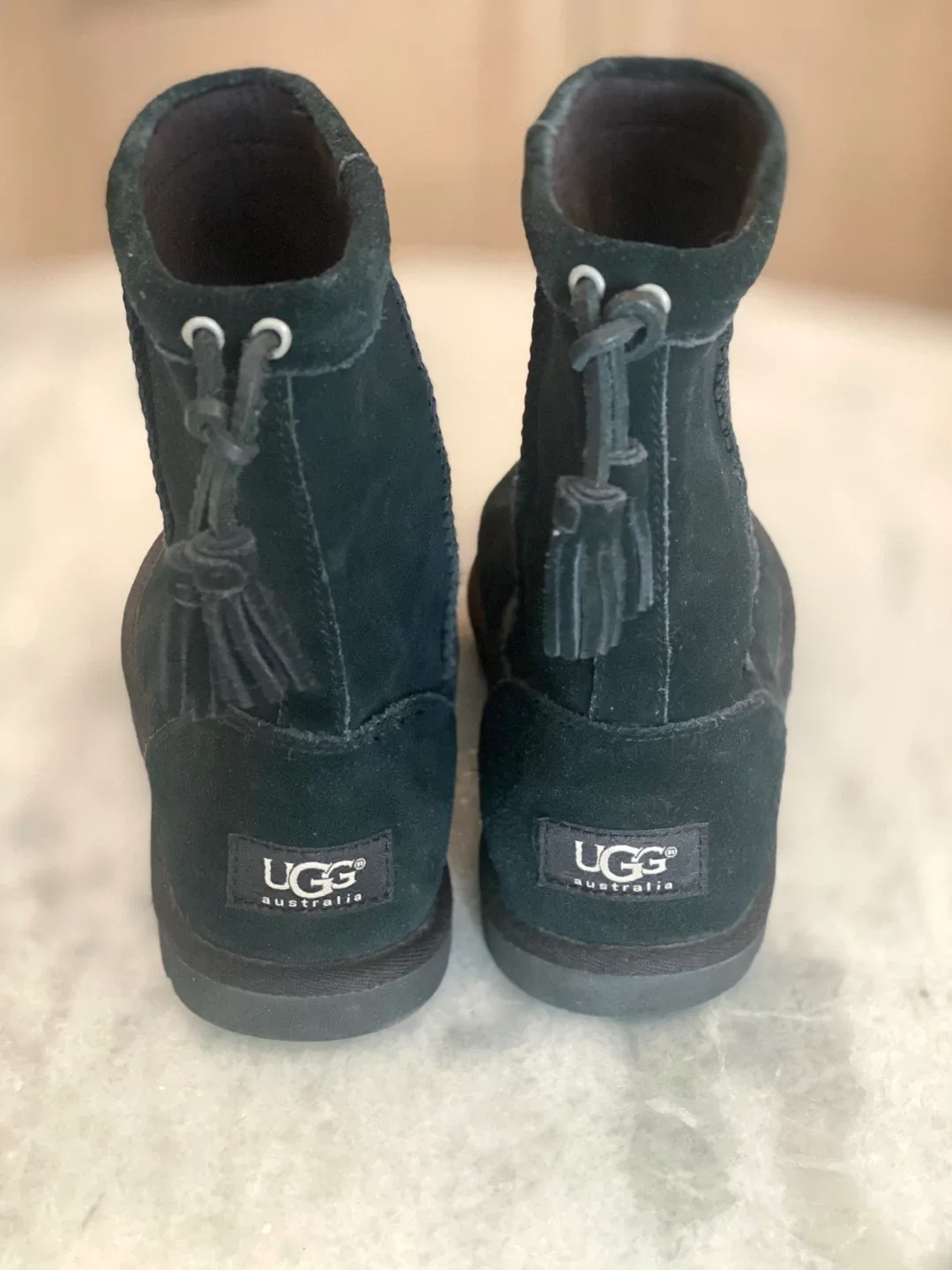 UGG Australia Black Suede Boots