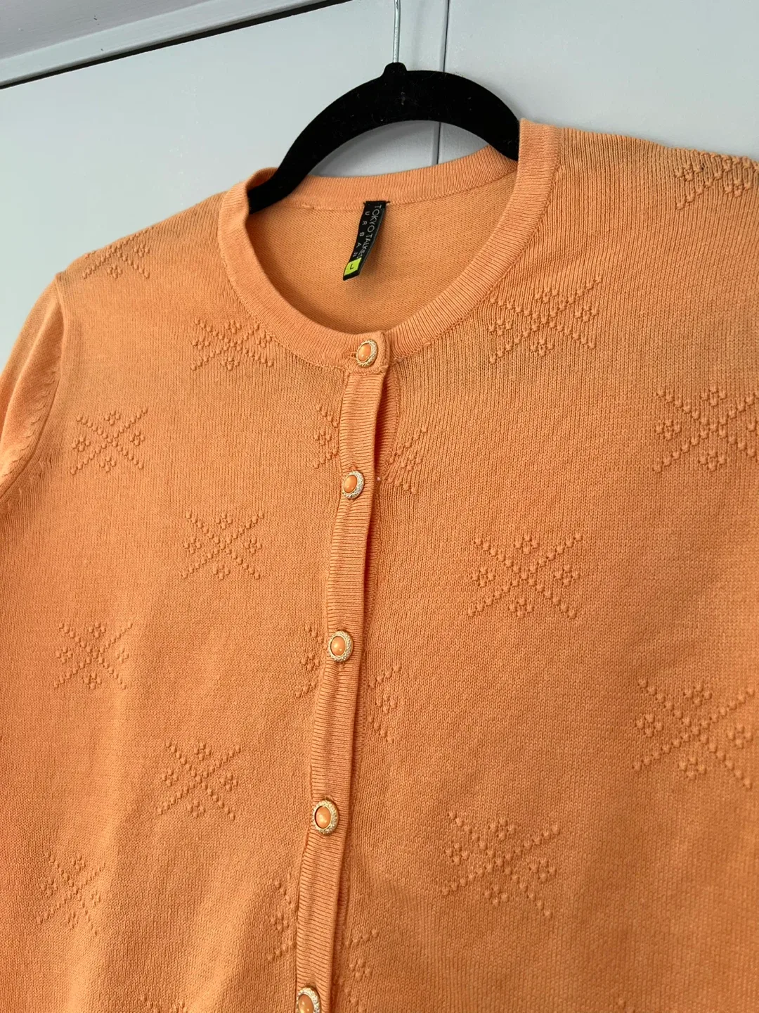 Orange Button-Up Blouse image indicator(2)