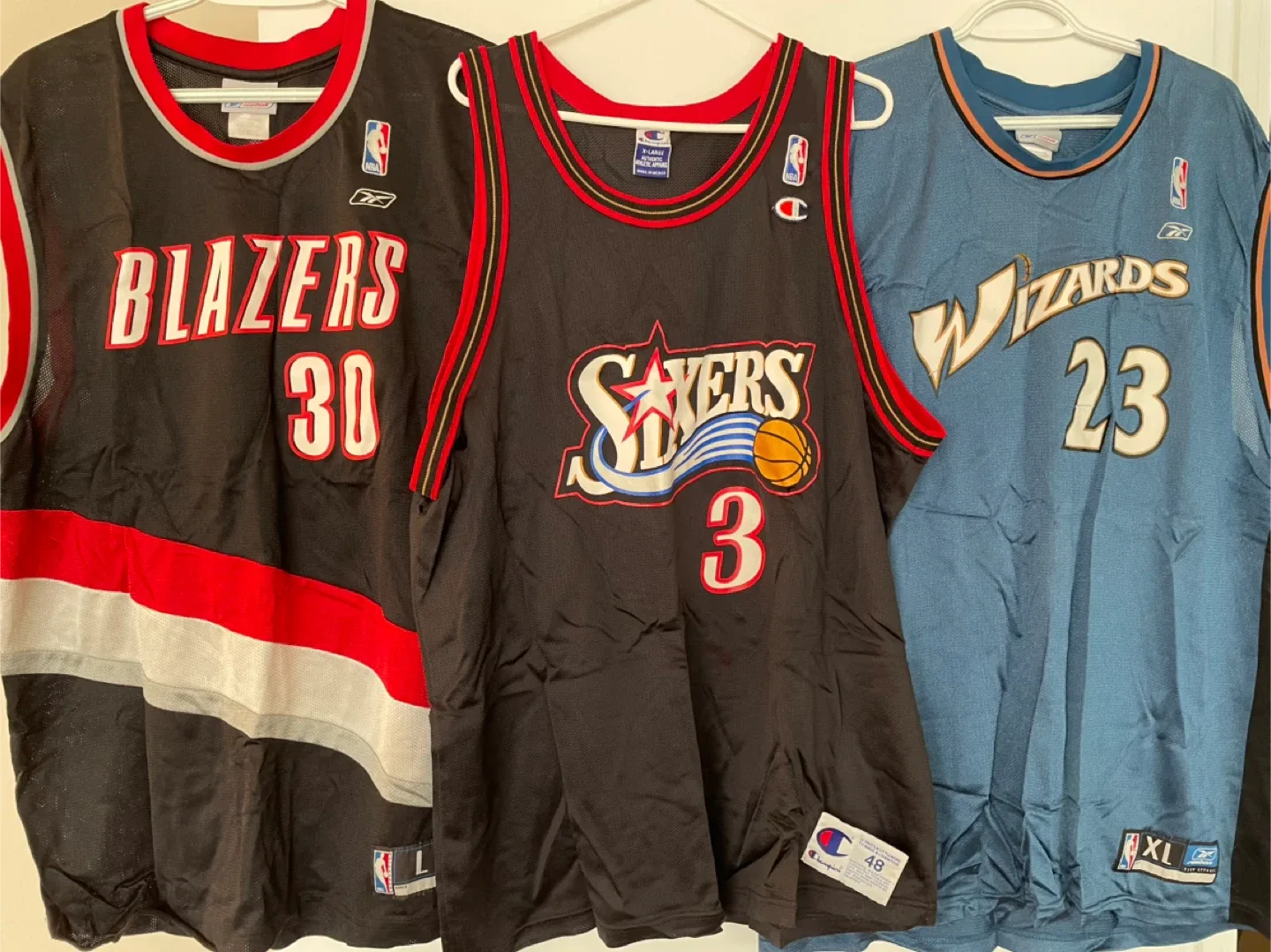 Assorted NBA Jerseys - Carter, Johnson, Barkley thumbnail
