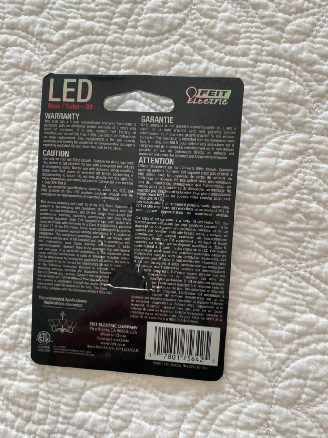 Feit Electric LED G9 Bulb - New - photo 3