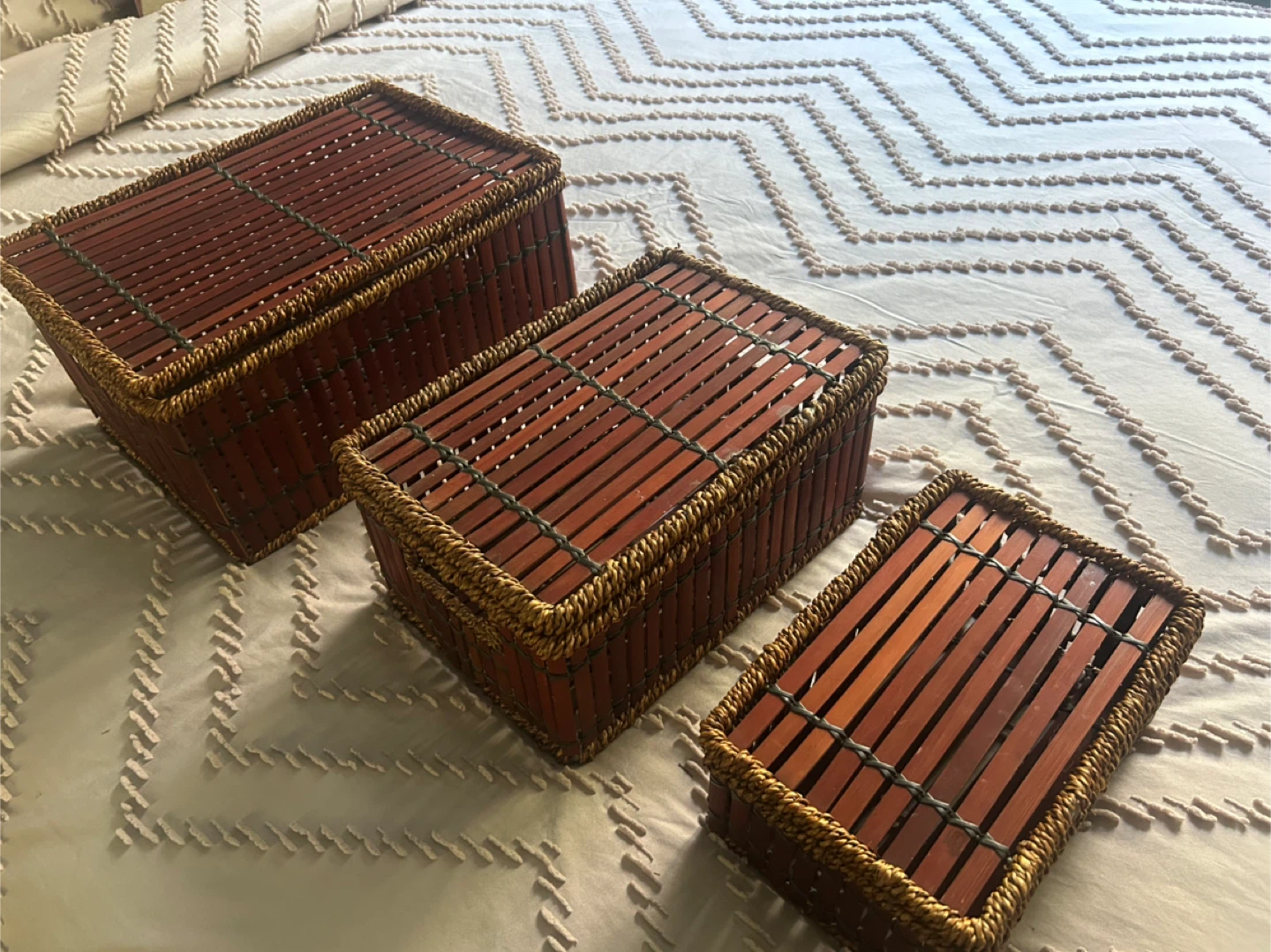 🥕Set of 3 Rattan (Strong) Storage Baskets