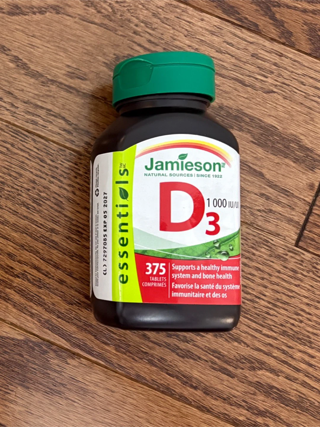 Jamieson Essentials D3 1000 IU - 375 Tablets