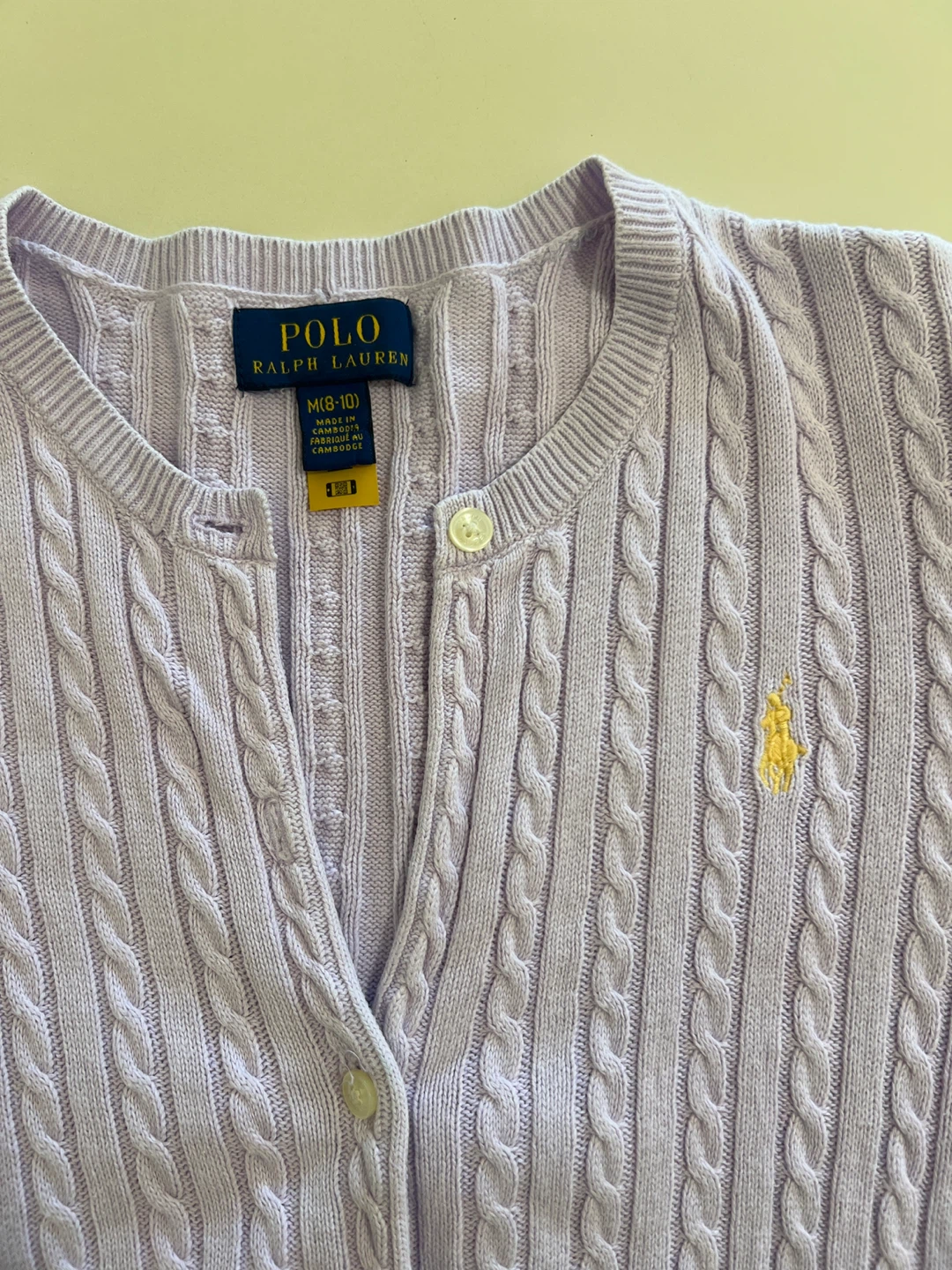 Polo Ralph Lauren Cable Knit Cardigan - Size M - photo 4