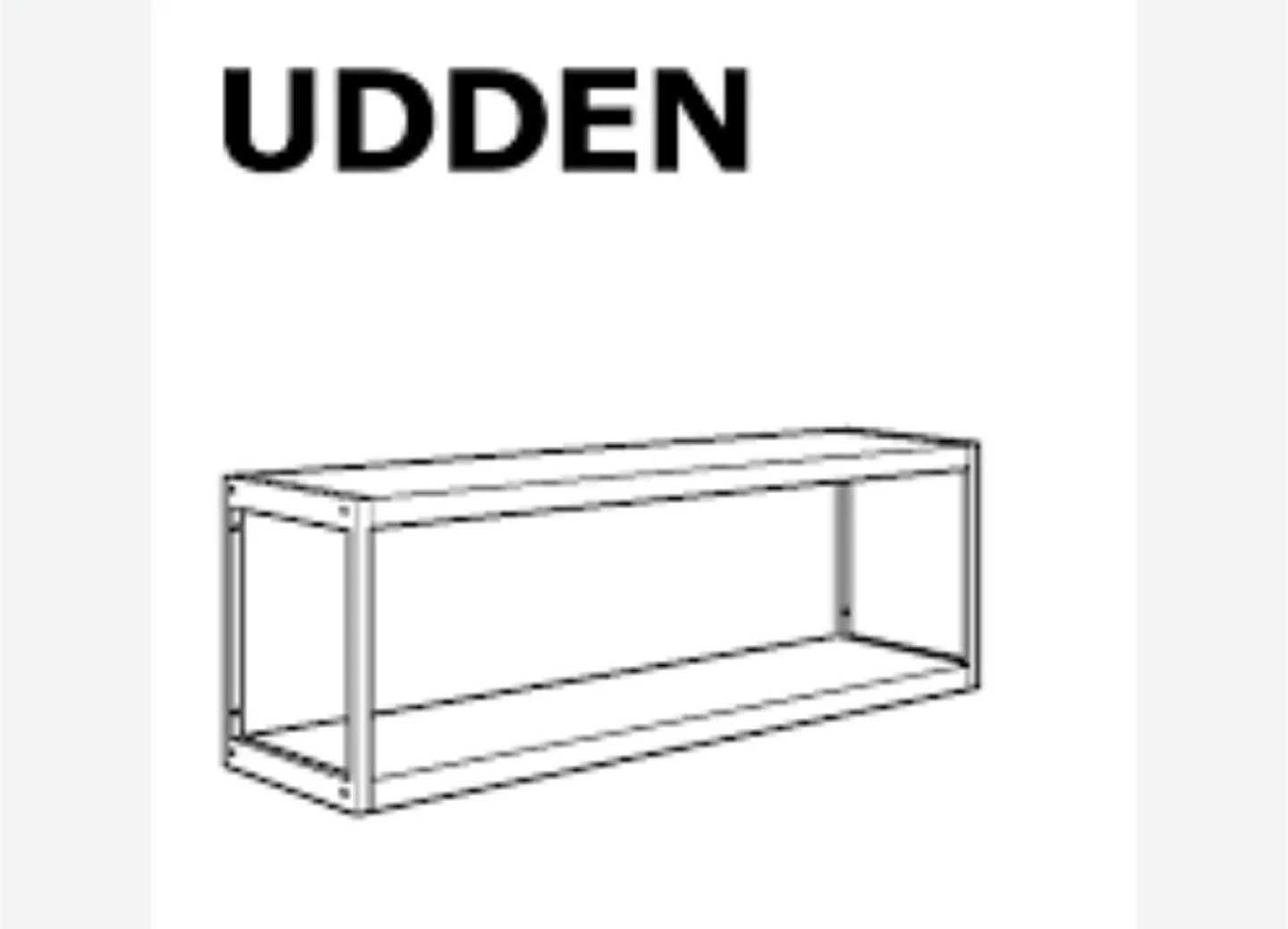 Ikea udden shelf