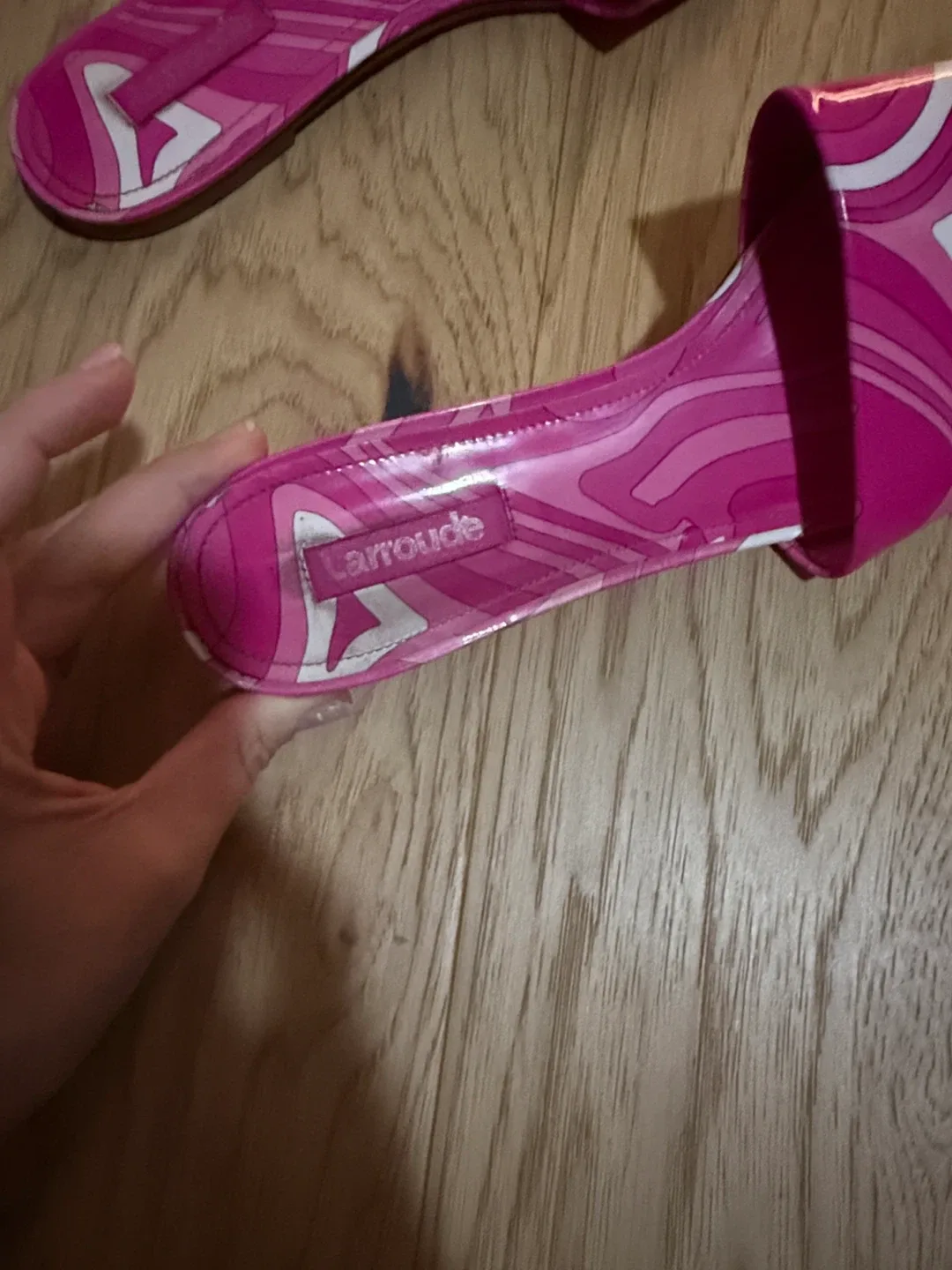 Larroude Pink Sandals image indicator(4)