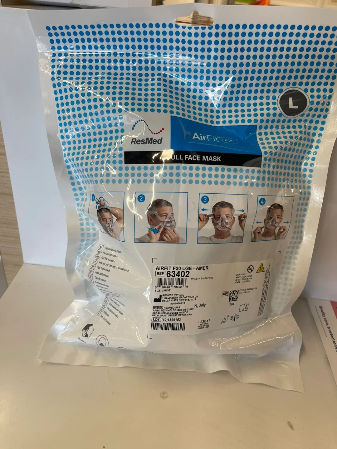 ResMed AirFit F20 Full Face Mask (Large)