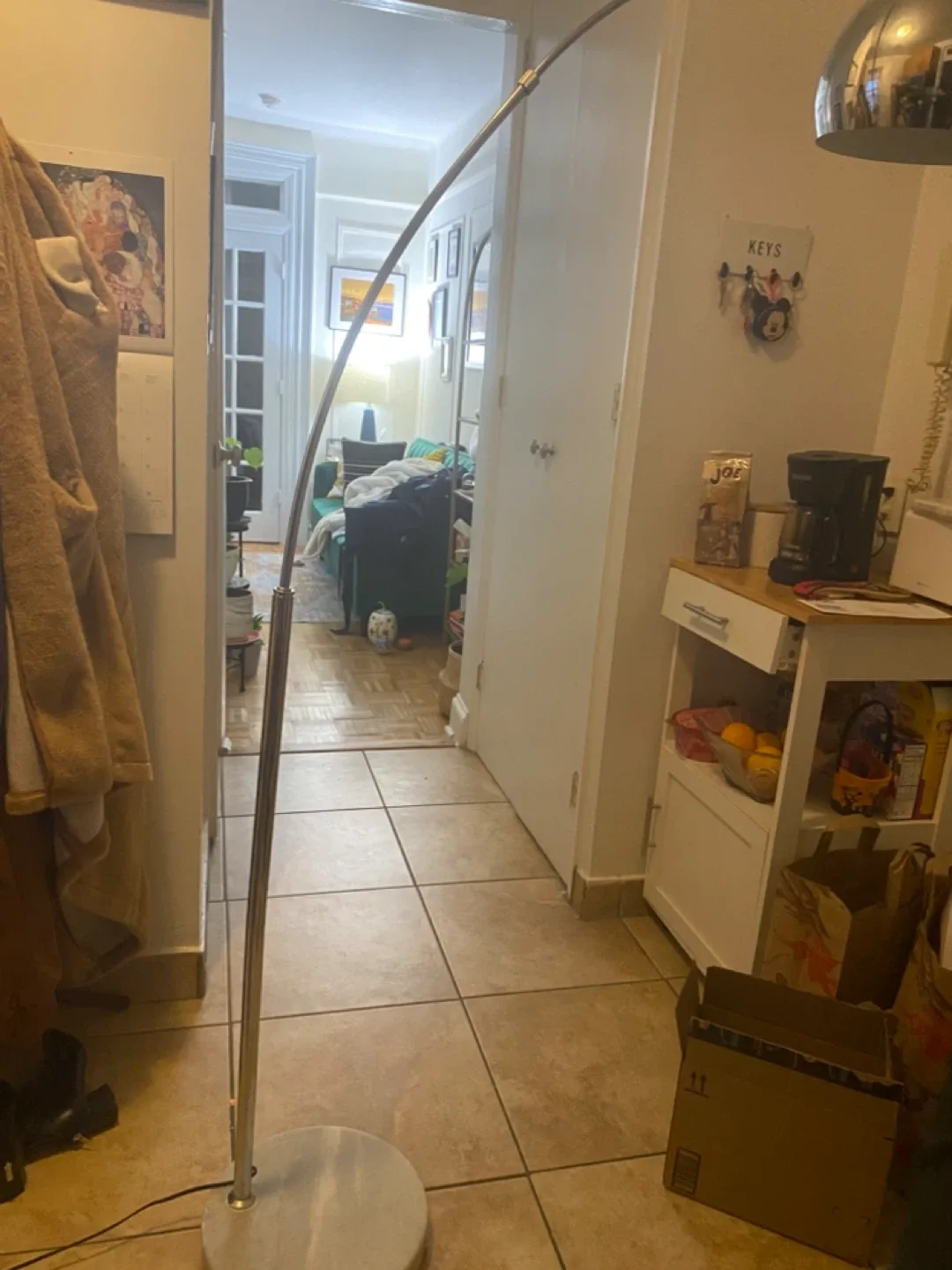 Modern Arc Floor Lamp - Silver Finish image indicator(2)