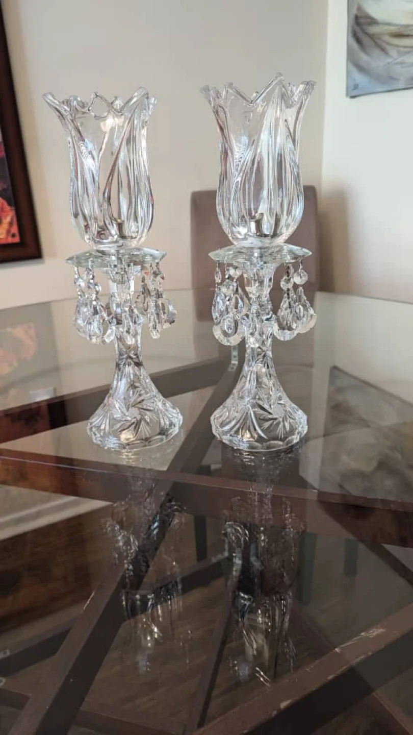 Crystal Candle Holders (Set of 2) image indicator(2)