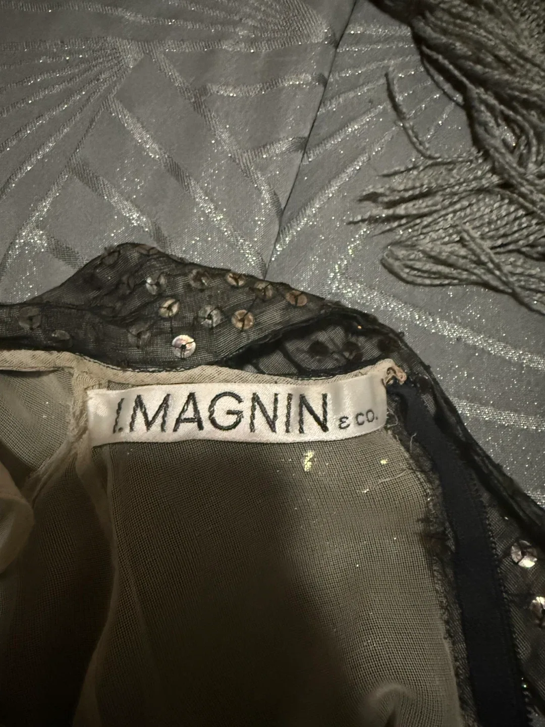 Black Sequin Maxi Dress image indicator(7)