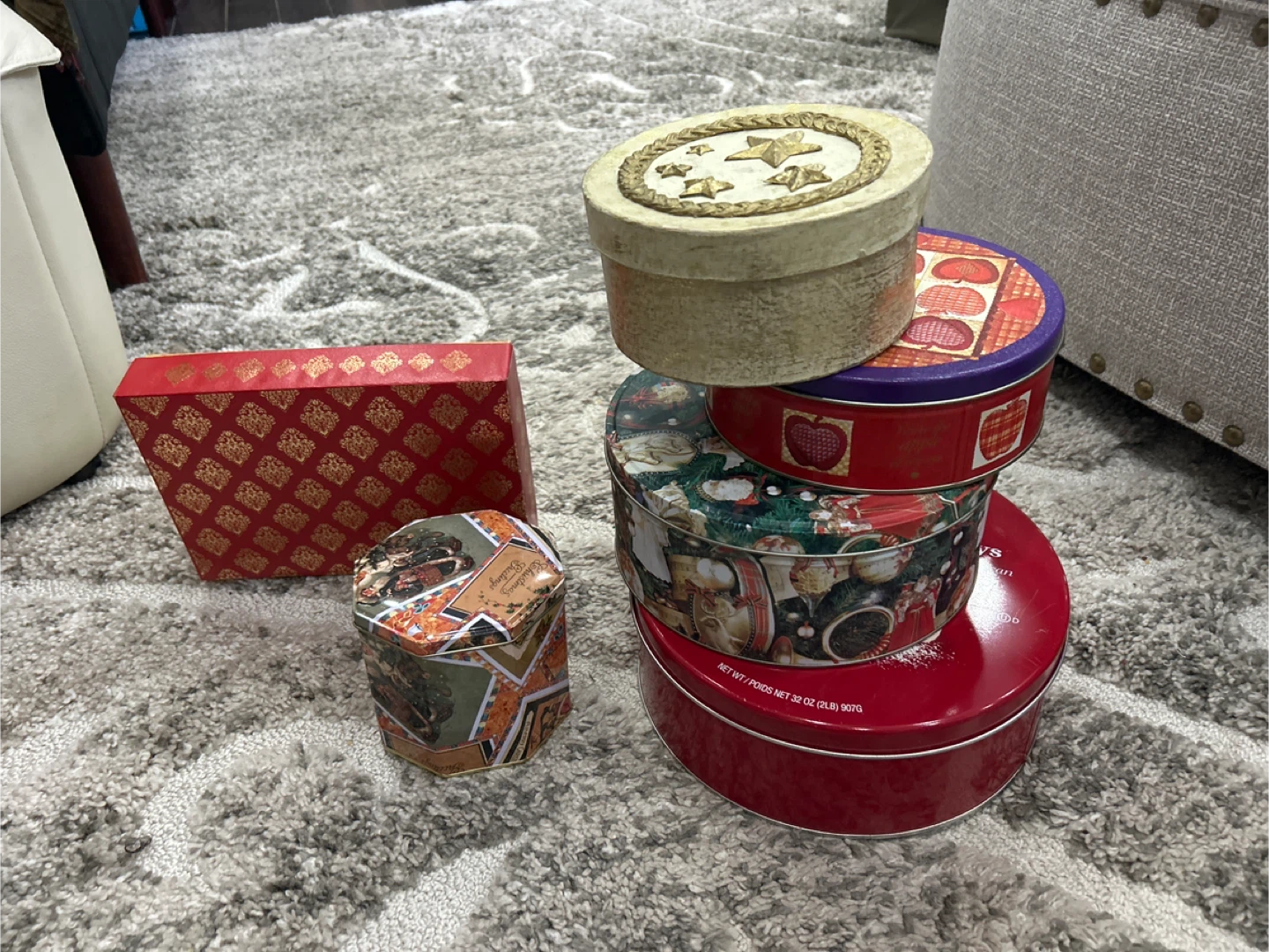 Lot of Gift Tins and Boxes