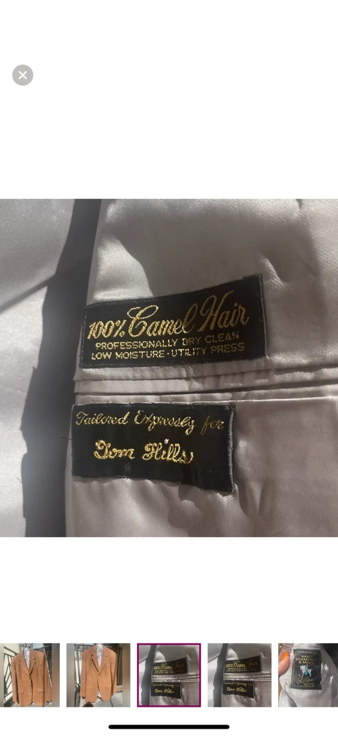 HART SCHAFFNER & MARX Camel Hair Blazer - L image indicator(6)