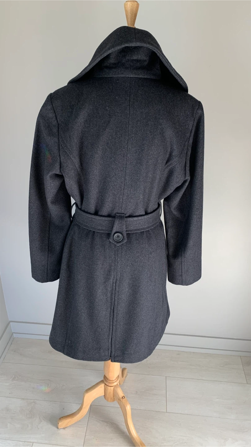 London Fog Belted Wool blend Coat M/L - photo 3
