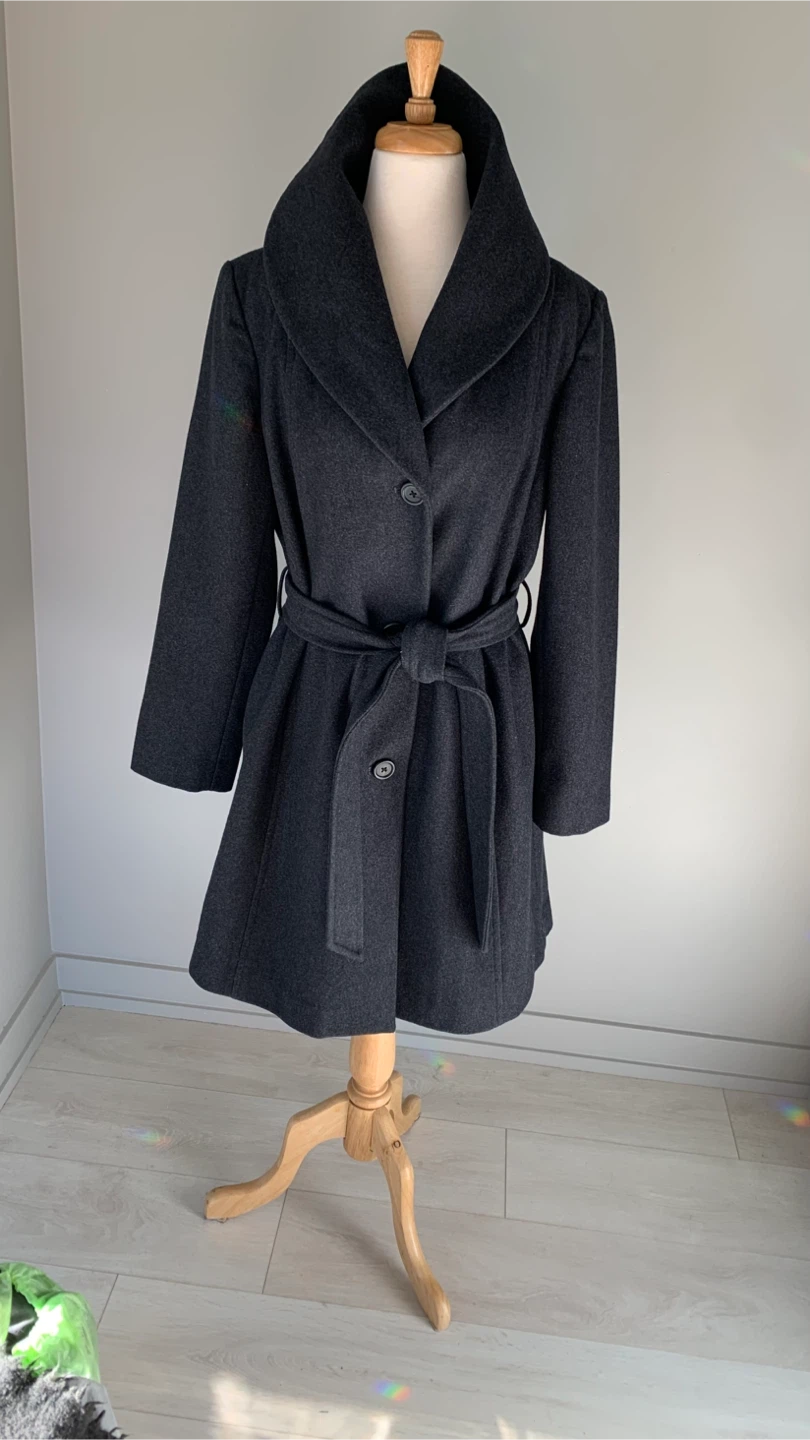 London Fog Belted Wool blend Coat M/L
