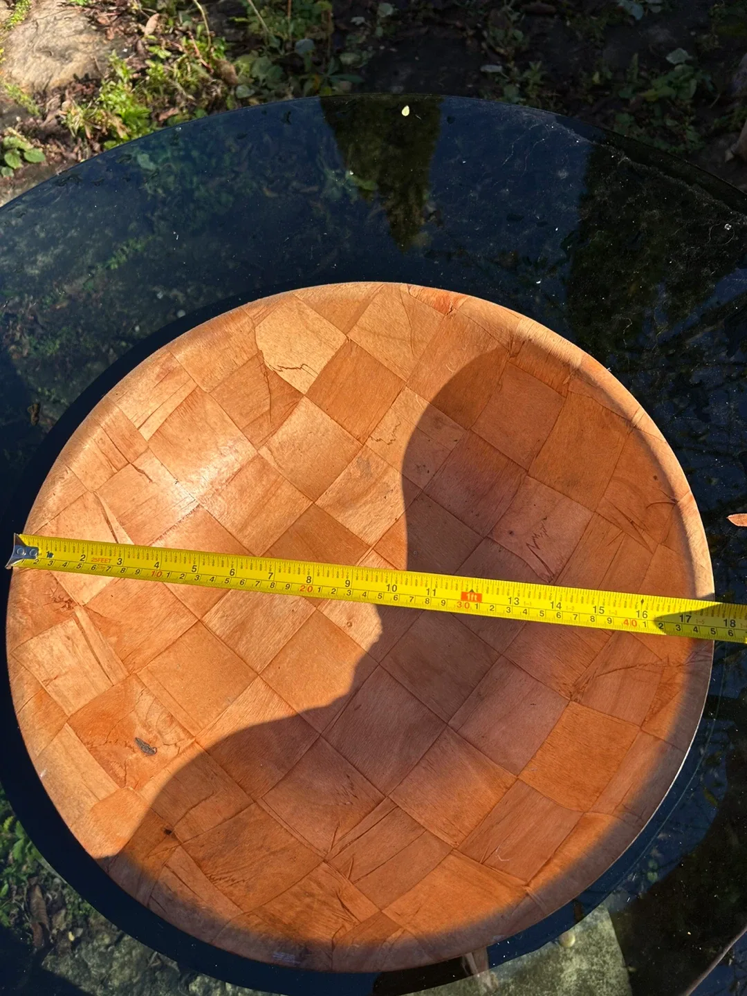 Woven Wooden  Bowl - 18 inches image indicator(4)