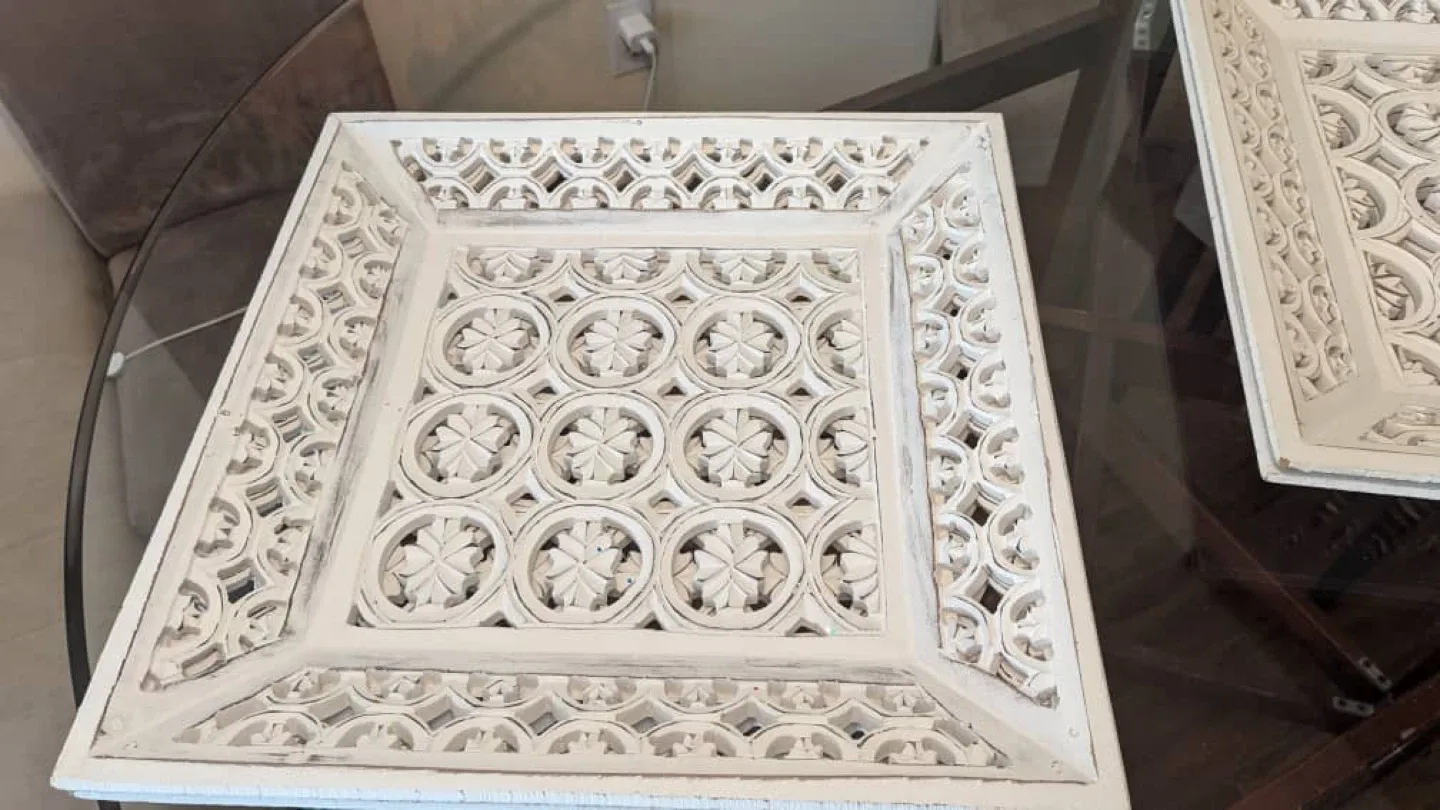 Decorative Square Trays - Set of 4