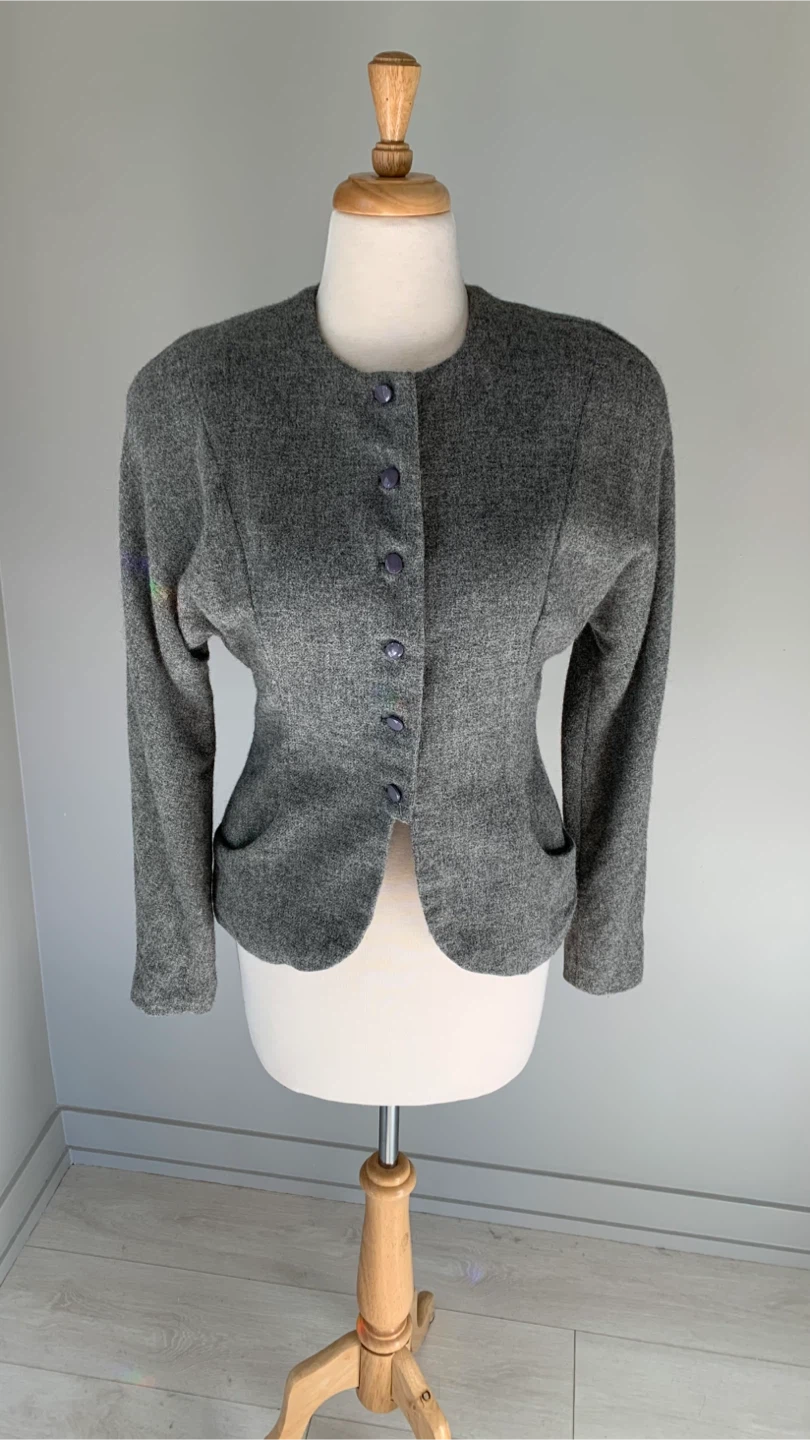 Vintage Alpaca De Paris Woollen Blazer