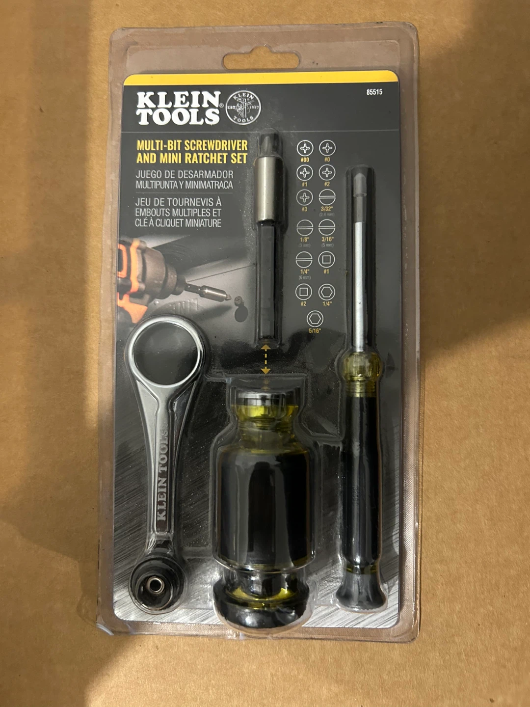 Klein Tools Multi-Bit Screwdriver & Mini Ratchet Set