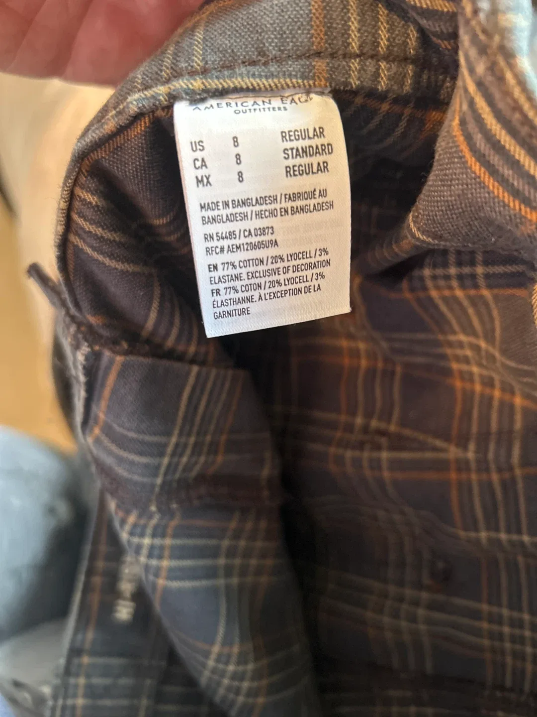 American Eagle Plaid Skort - Size 8 image indicator(4)