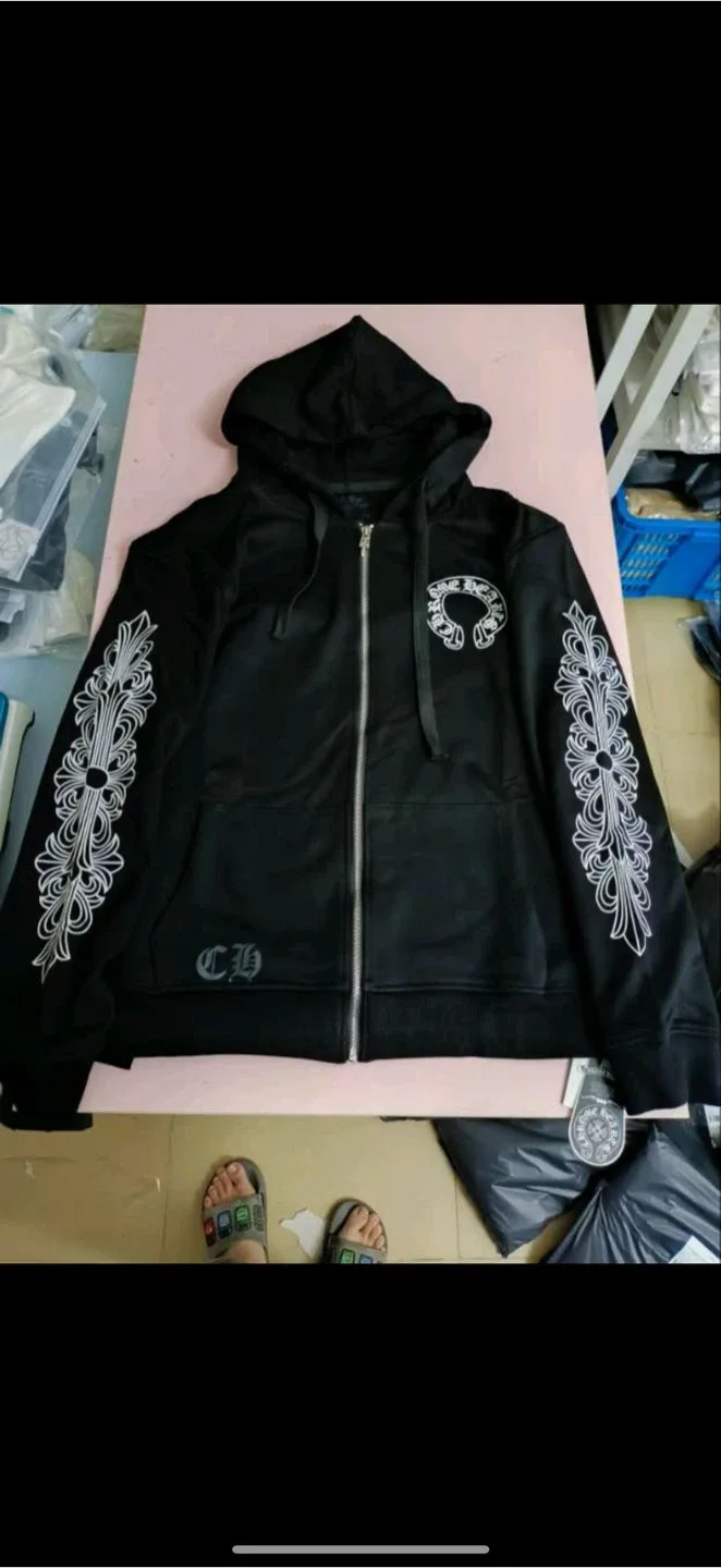 Chrome Hearts Black Zip-Up Hoodie thumbnail