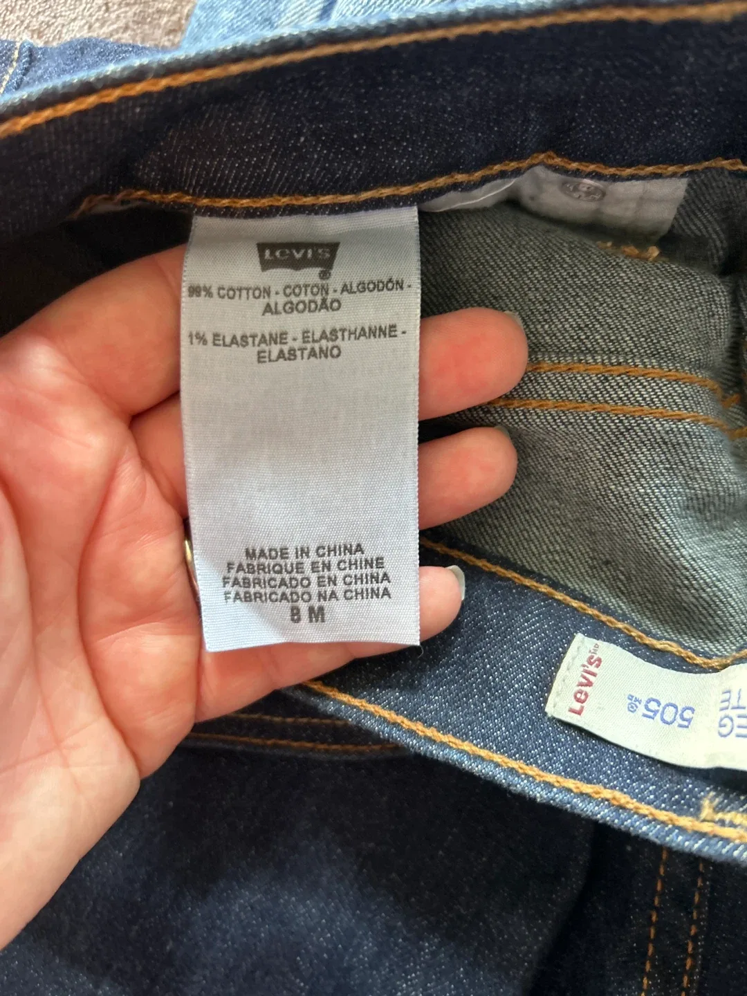 Levi's 505 Straight Leg Jeans - Size 8M image indicator(5)