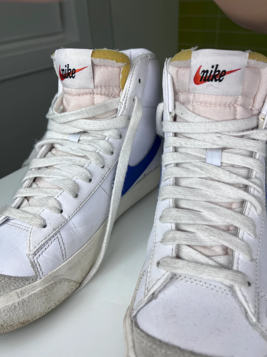 Nike Blazer Mid '77 White/Blue Sneakers - photo 4