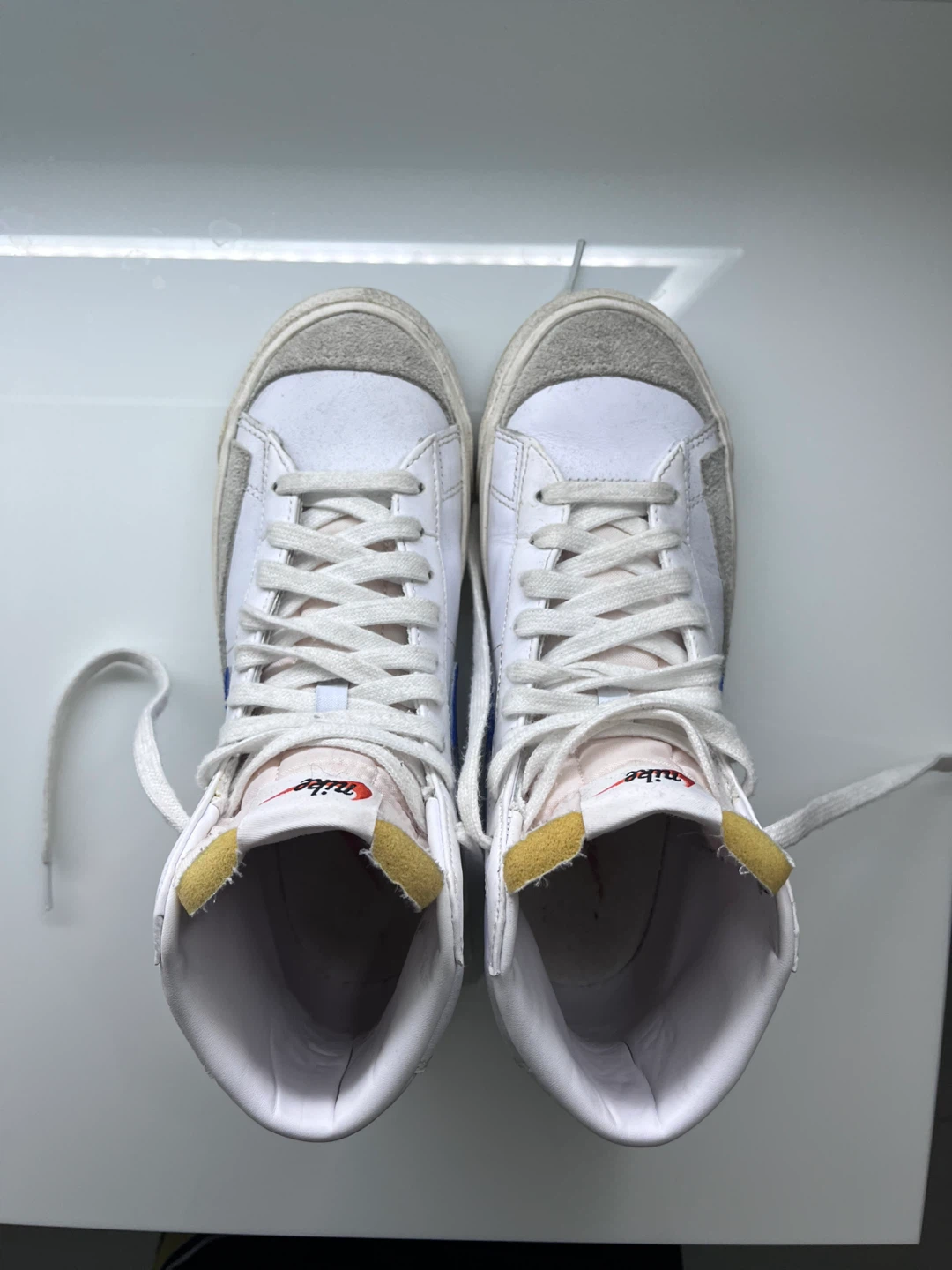 Nike Blazer Mid '77 White/Blue Sneakers - photo 3