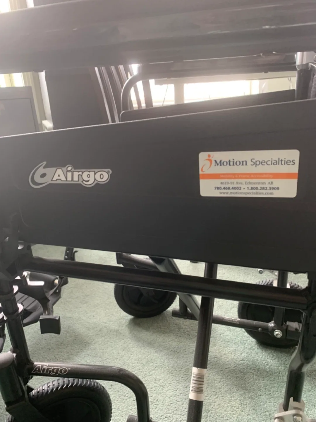 Airgo Lightweight Black Wheelchair, transport image indicator(2)