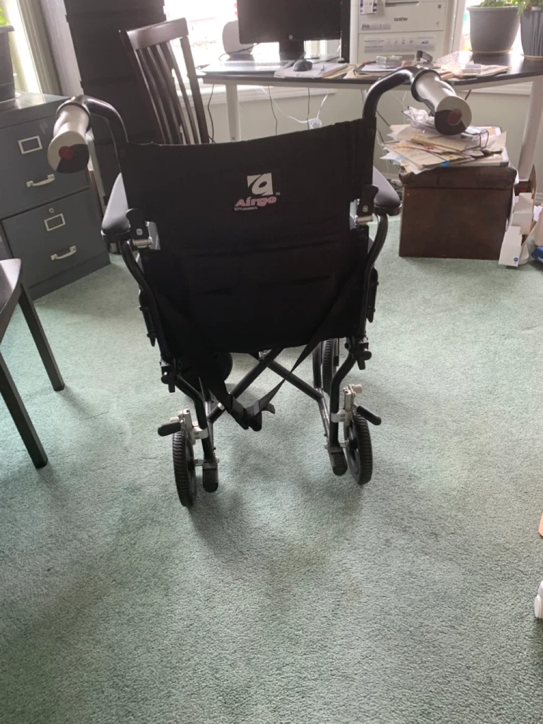 Airgo Lightweight Black Wheelchair, transport image indicator(3)