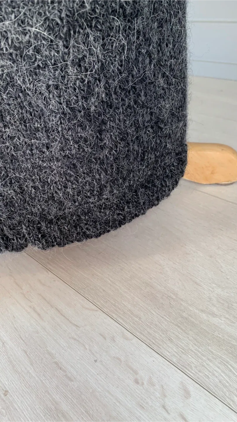 Full Length Vintage Woollen blend Coat/Cardigan Size L image indicator(9)