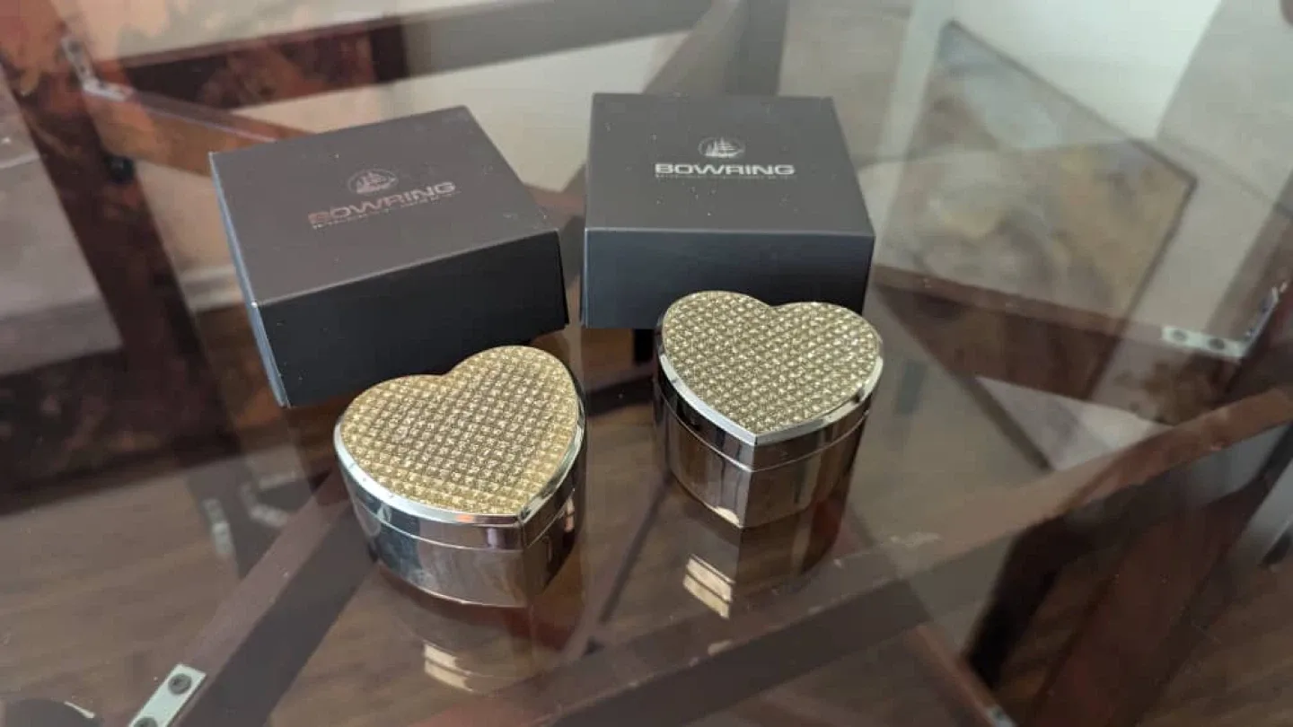 BOWRING Heart-Shaped Trinket Boxes (Set of 2)