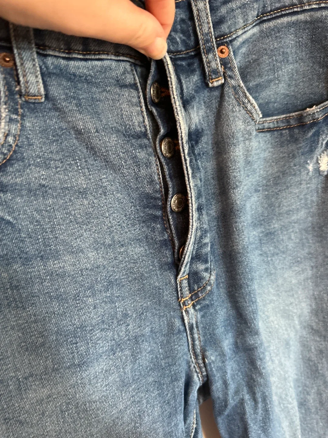 Old Navy Sky-Hi Straight Jeans - Size 8 image indicator(2)