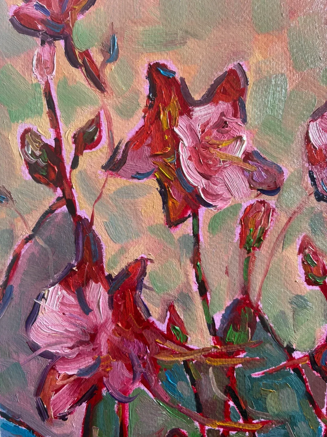 Original Floral Oil Painting - "Long Road" image indicator(3)