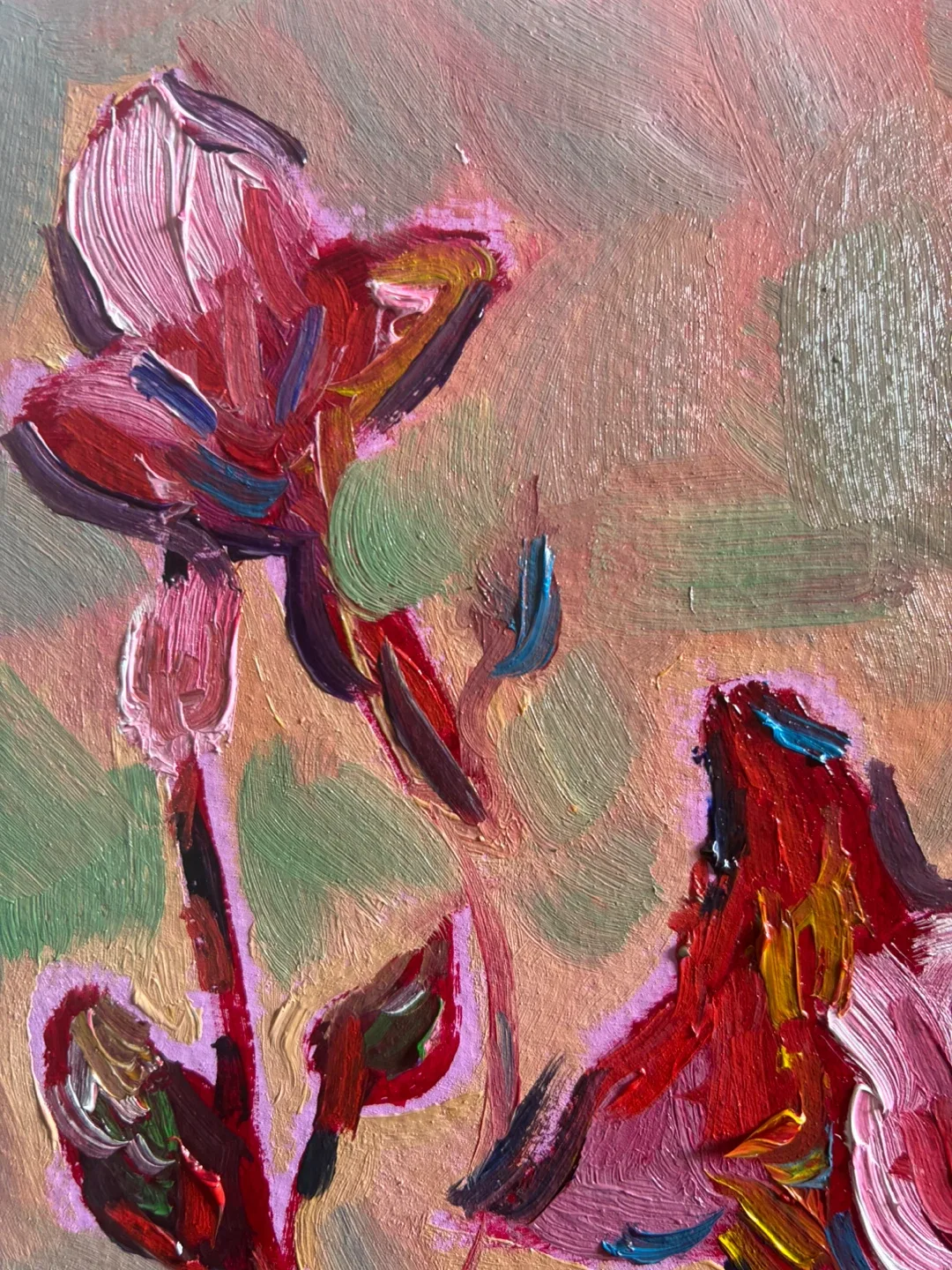 Original Floral Oil Painting - "Long Road" image indicator(5)