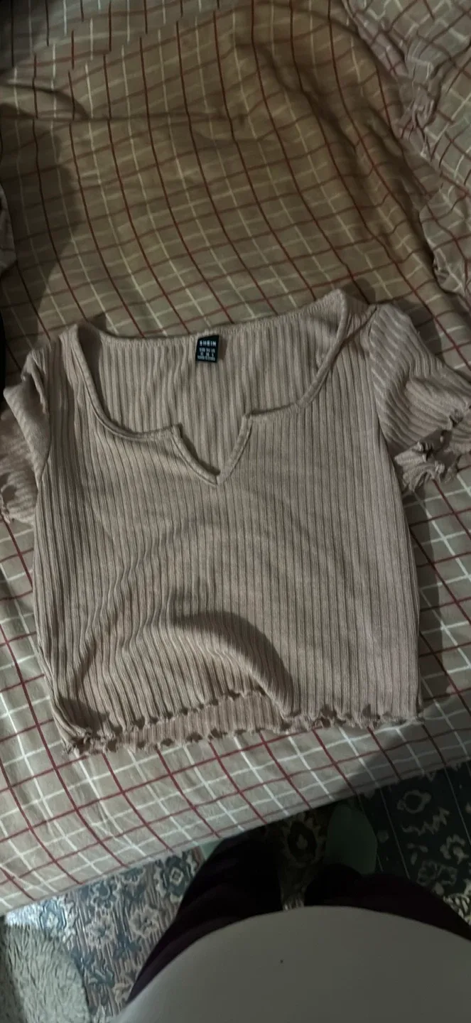 Shein 3pc Ribbed Crop Top - Size M image indicator(5)