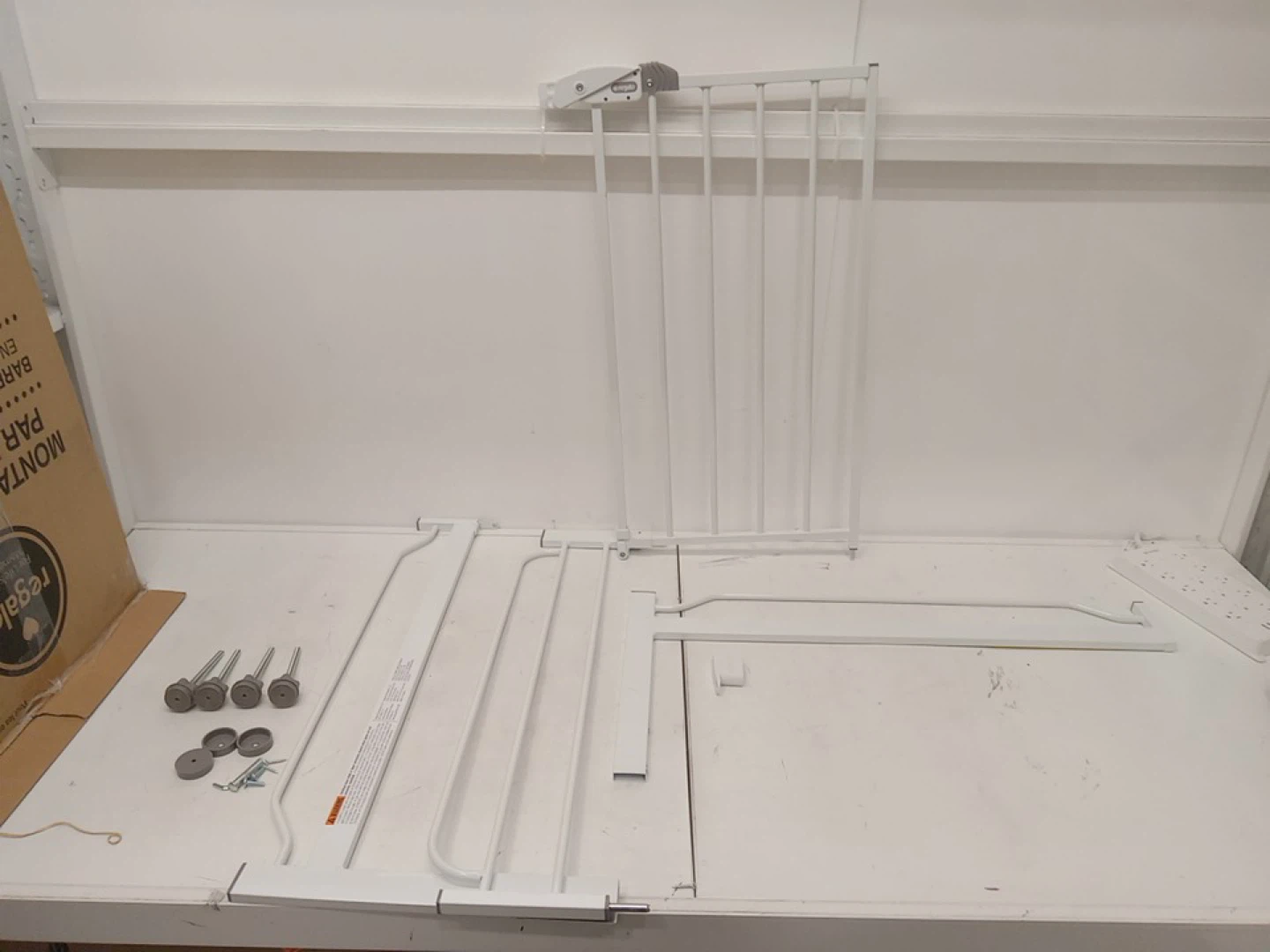Regalo Easy Step Metal Walk-Through Safety Gate - White - photo 3