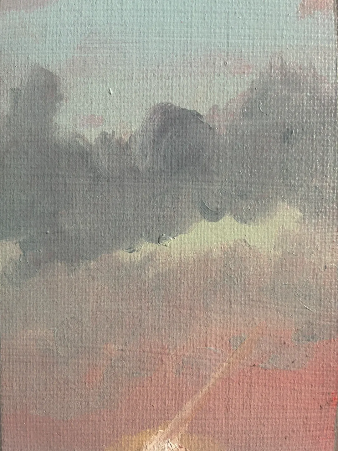 View of Lake Michigan - 7x9in oil paint on canvas panel image indicator(4)