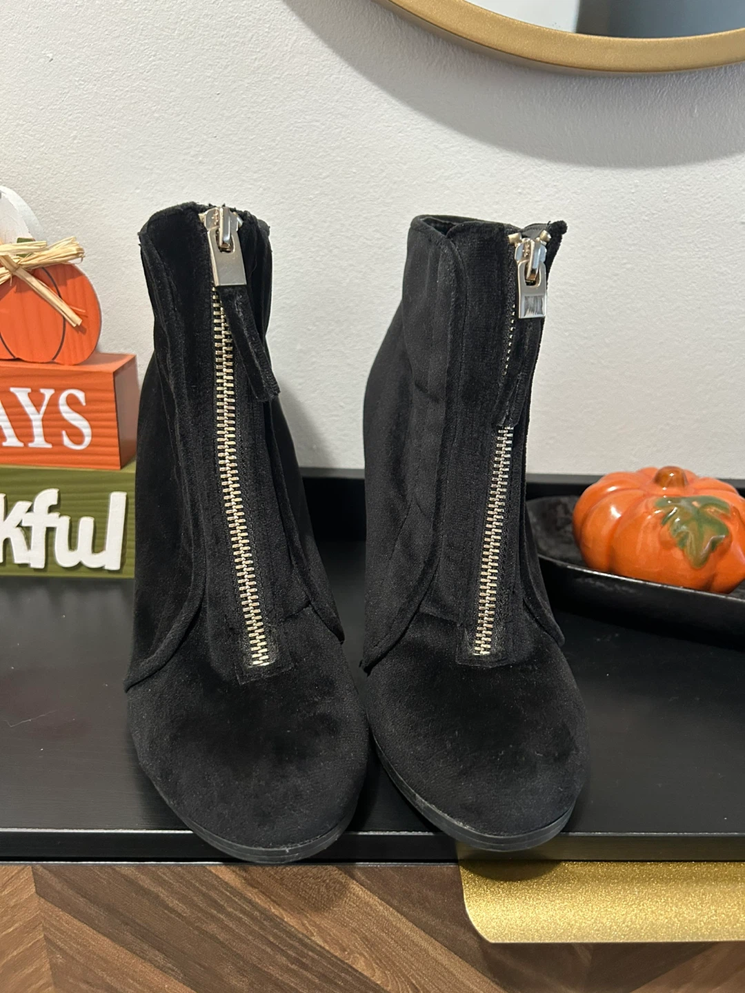 Black Ankle Boots - Size 7 - photo 2