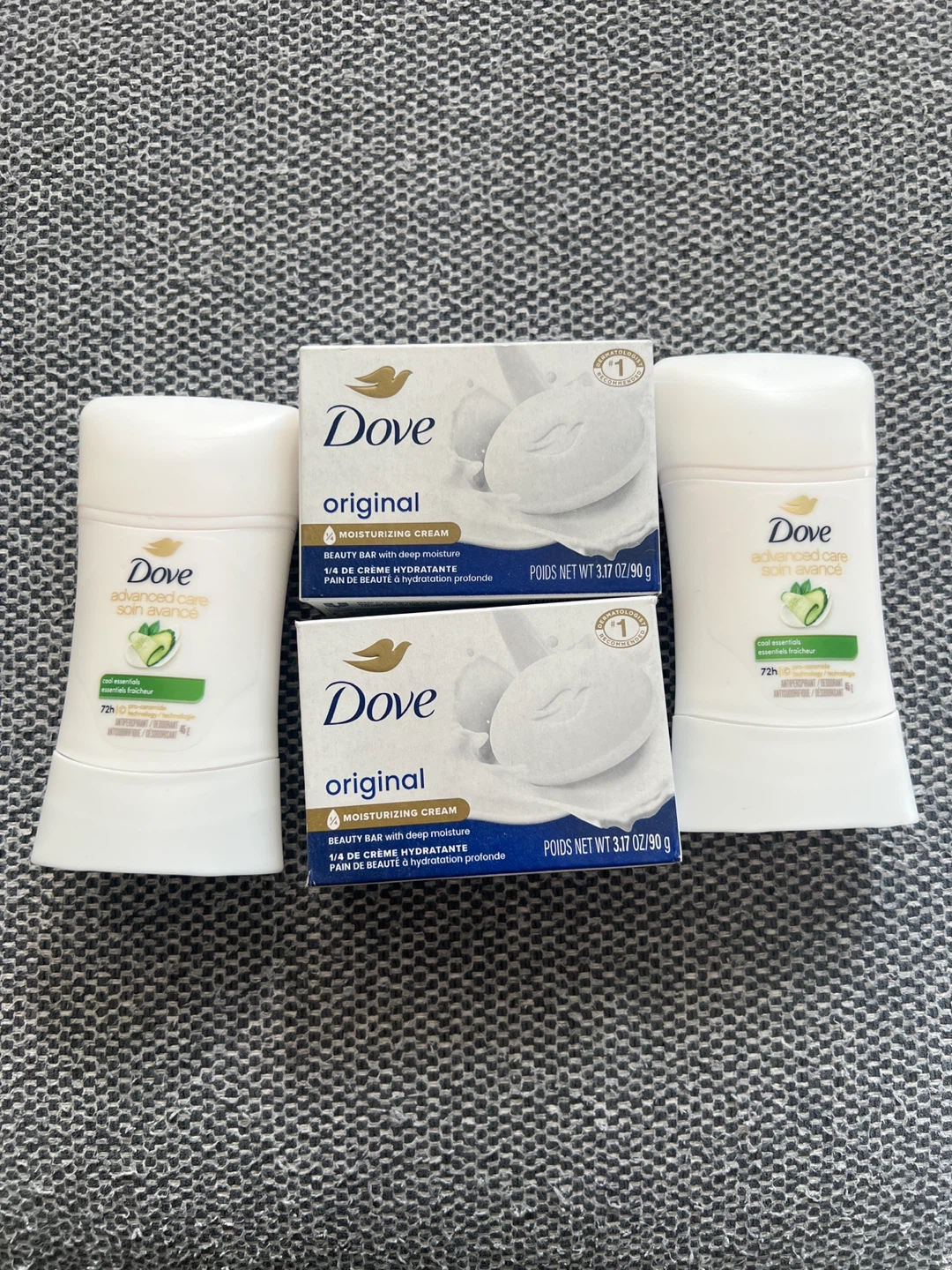 $1 each or $3 all! Dove Original Bar & Antiperspirant