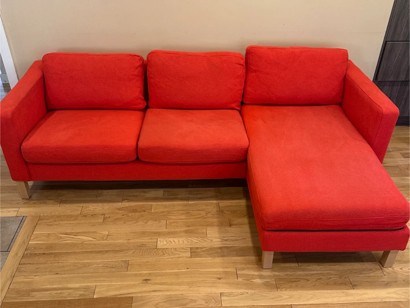 IKEA Karlstad Sectional Sofa with Chaise (CAN DELIVER)
