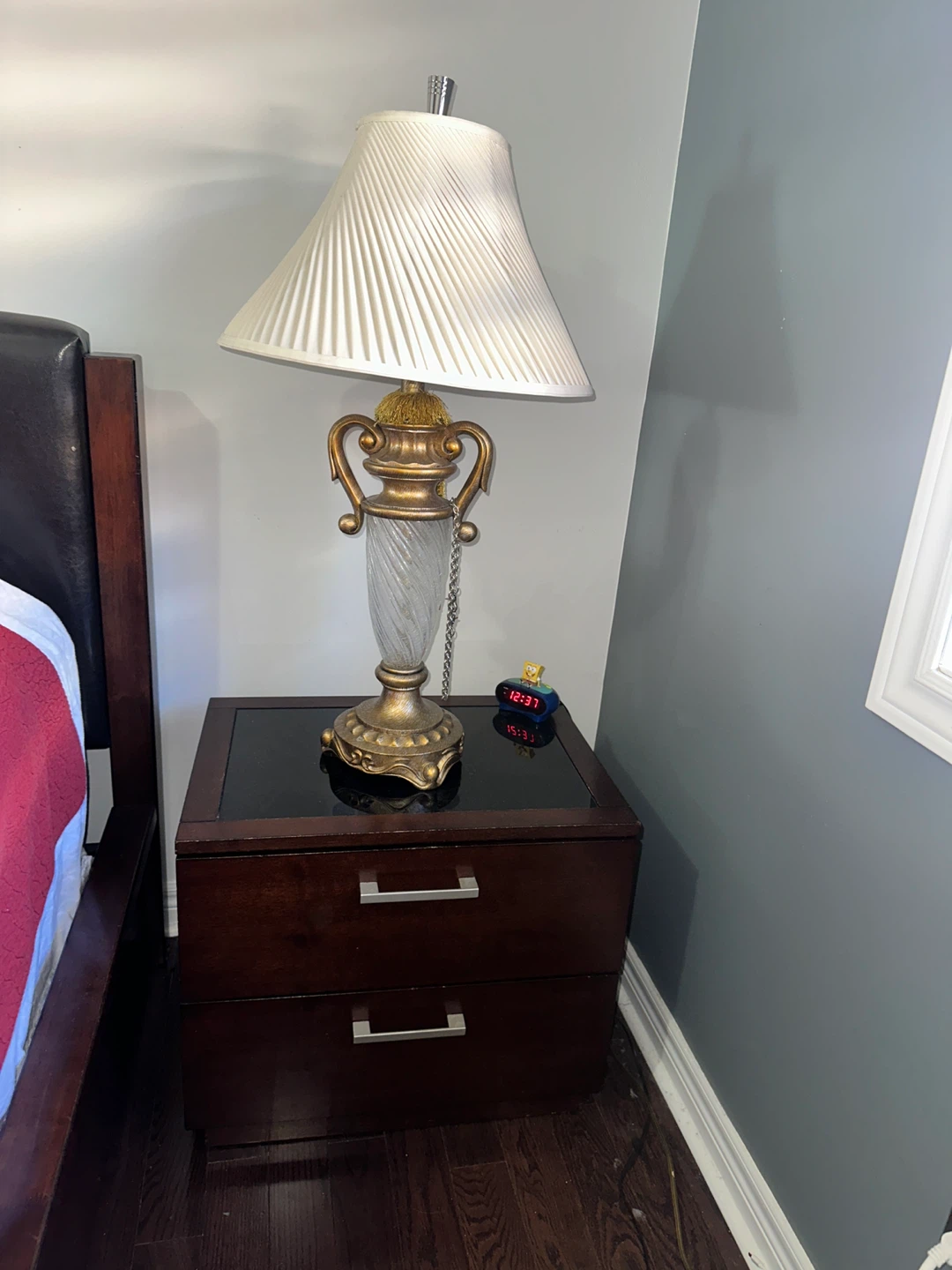 Bedside Table with Drawers