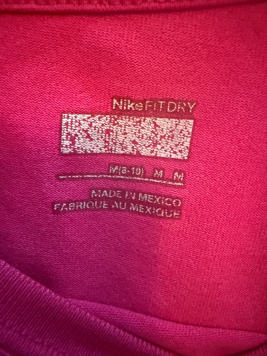 Nike Fit Dry Pink T-Shirt - Size M image indicator(2)