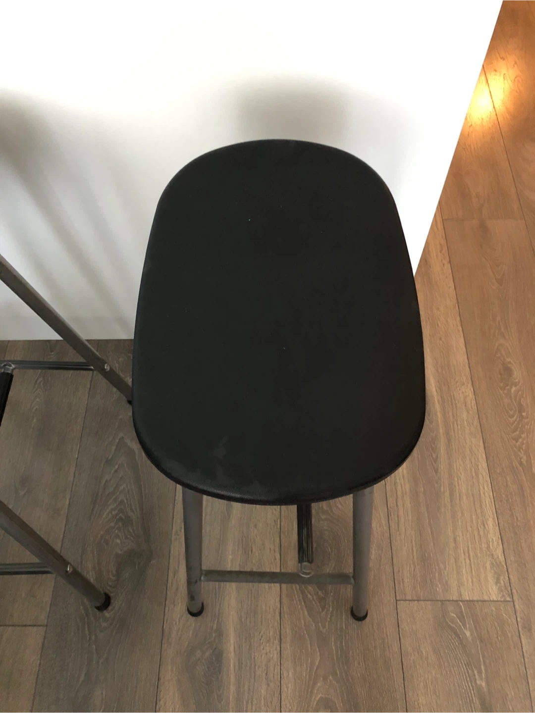 Set of 2 Black Bar Stools - photo 3