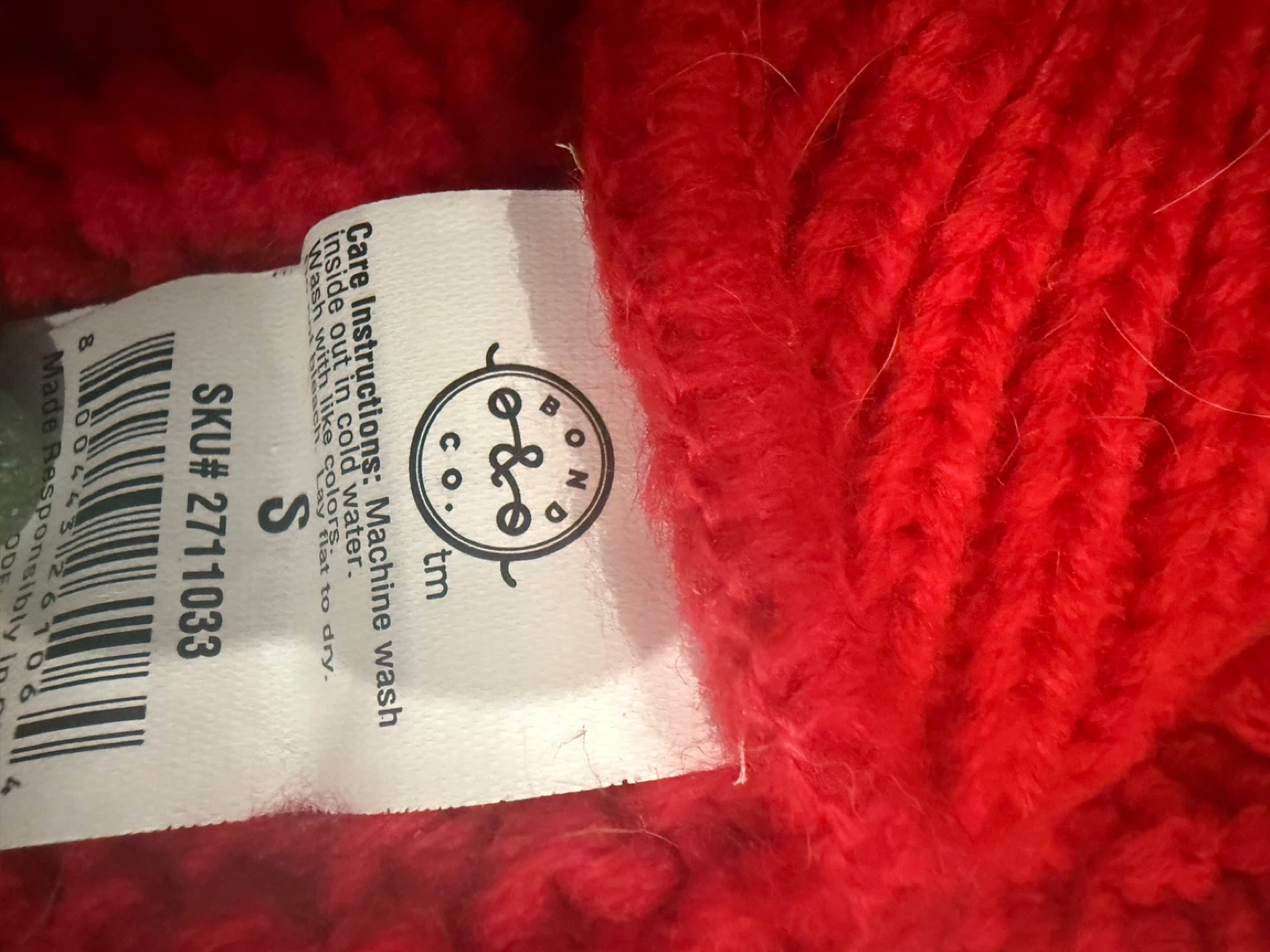 Bond & Co. Red Dog Sweater - Size Small - photo 3