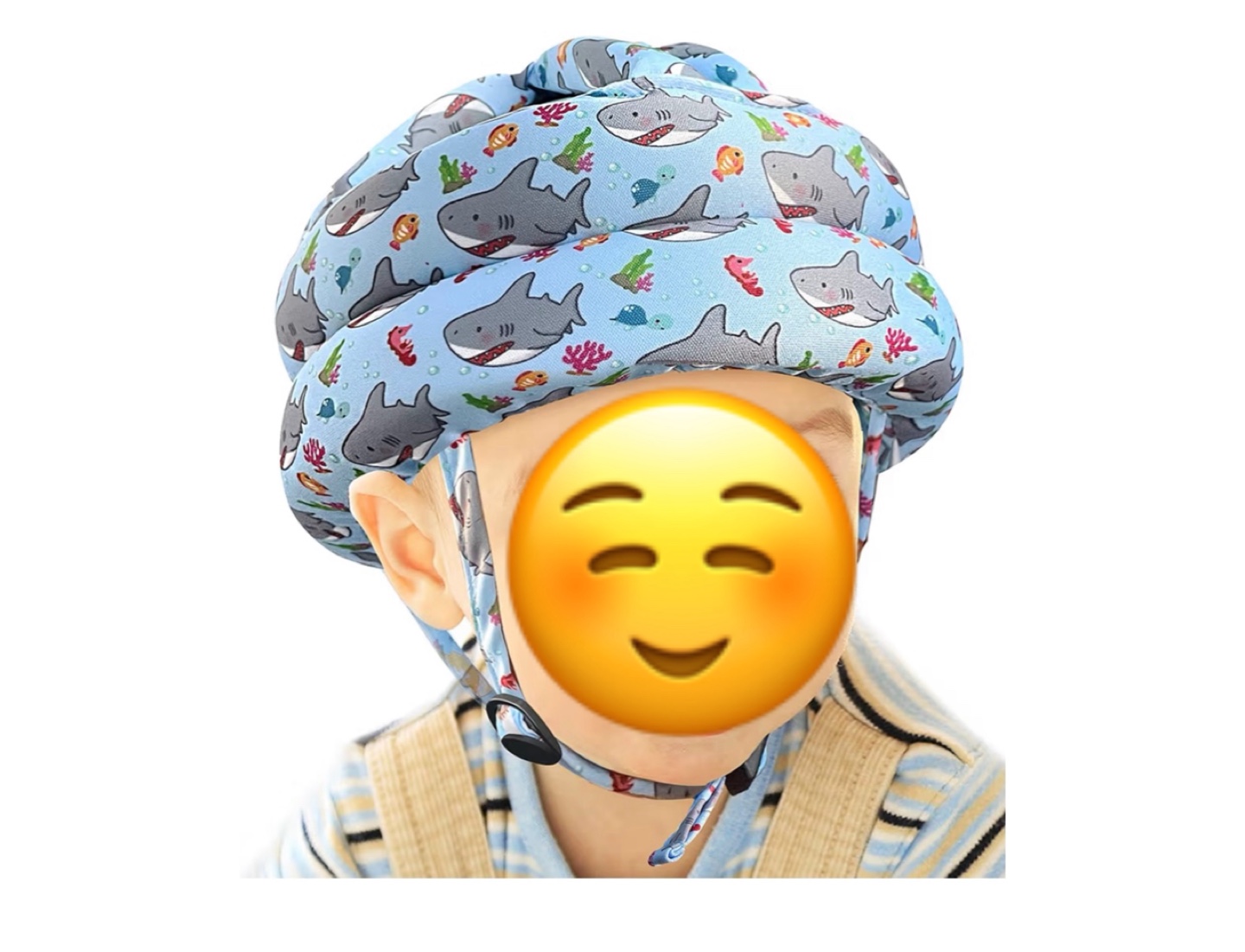 Baby Head Protector Helmet - Shark Pattern - photo 2