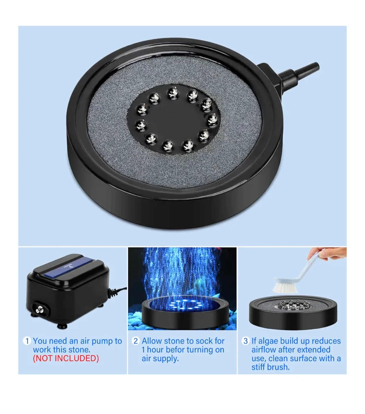 fishkeeper Aquarium Bubble Light FK019 - New in Box! image indicator(3)