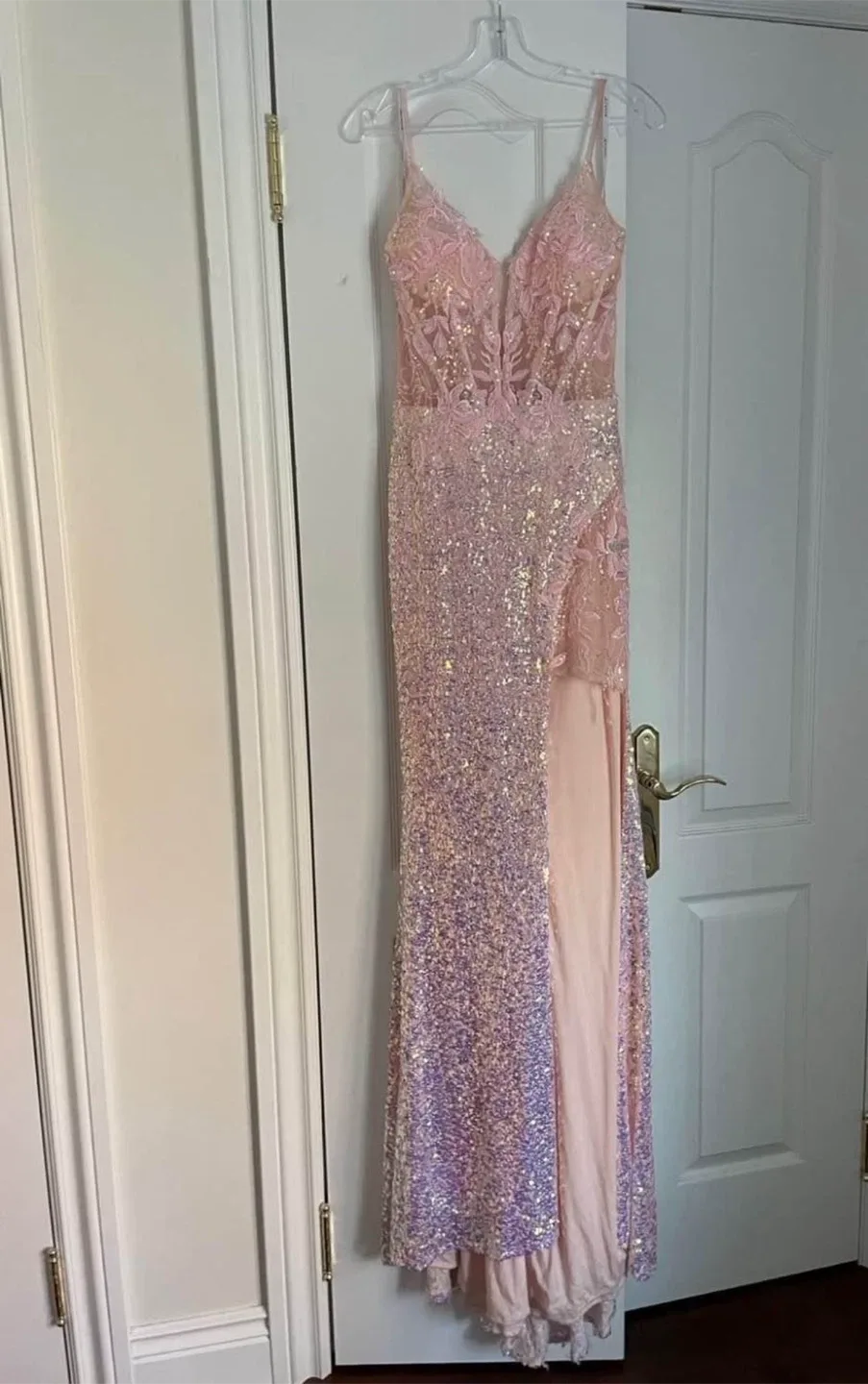 Jovani JVN24299 Pink Sequin Dress - Size 4 image indicator(2)